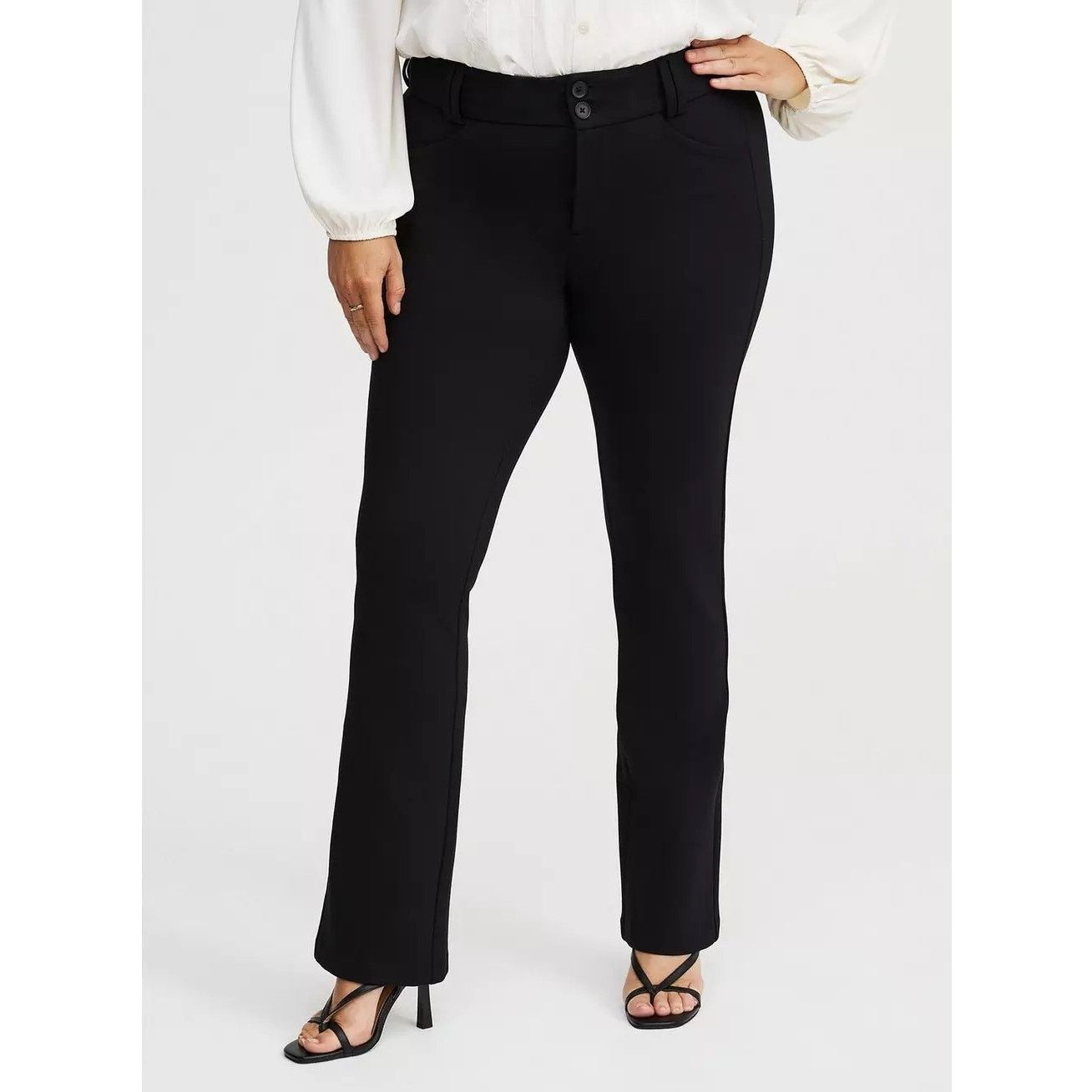 Torrid Torrid Trouser Slim Boot Studio Luxe Ponte Mid-Rise Pant NWT Size 42" / US 20 - 1 Thumbnail