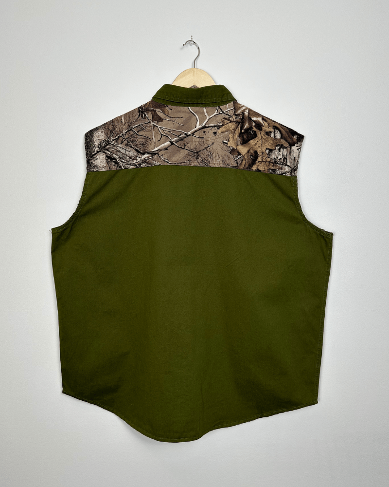 Realtree RealTree Camo Button-Up Cut-Off Vest - Size 2XL / XXL Size US XXL / EU 58 / 5 - 2 Thumbnail