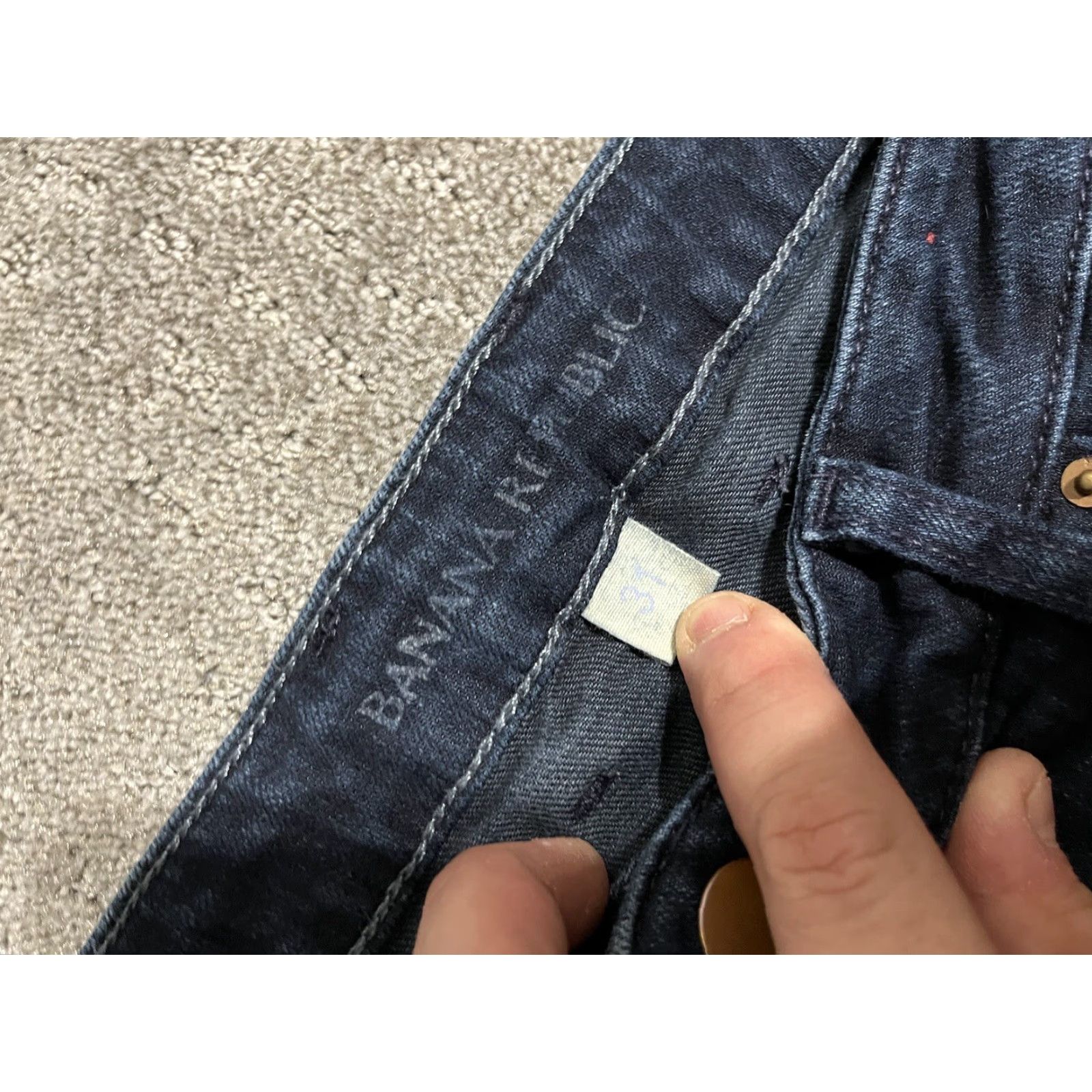 Banana Republic VINTAGE Banana Republic Jeans Bootcut Women 31 Curvy Mid Rise 33in Inseam Blue Denim Size 31 Womens Jeans Size 24" / US 00 / IT 34 - 6 Thumbnail