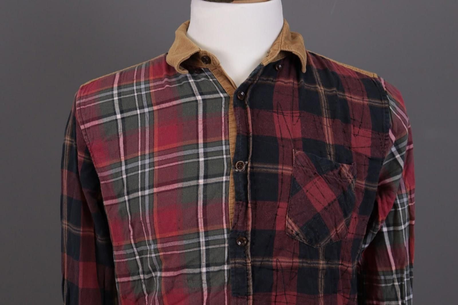 Desigual Desigual Mulricolor Check Flannel Button Down Shirt Size M Size US M / EU 48-50 / 2 - 3 Thumbnail