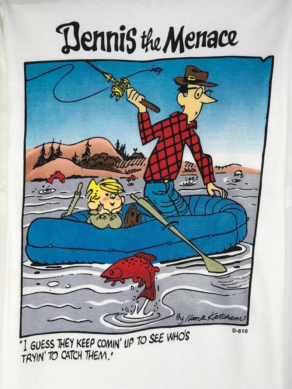 Vintage vintage Dennis The Menace cartoon Size US L / EU 52-54 / 3 - 3 Thumbnail