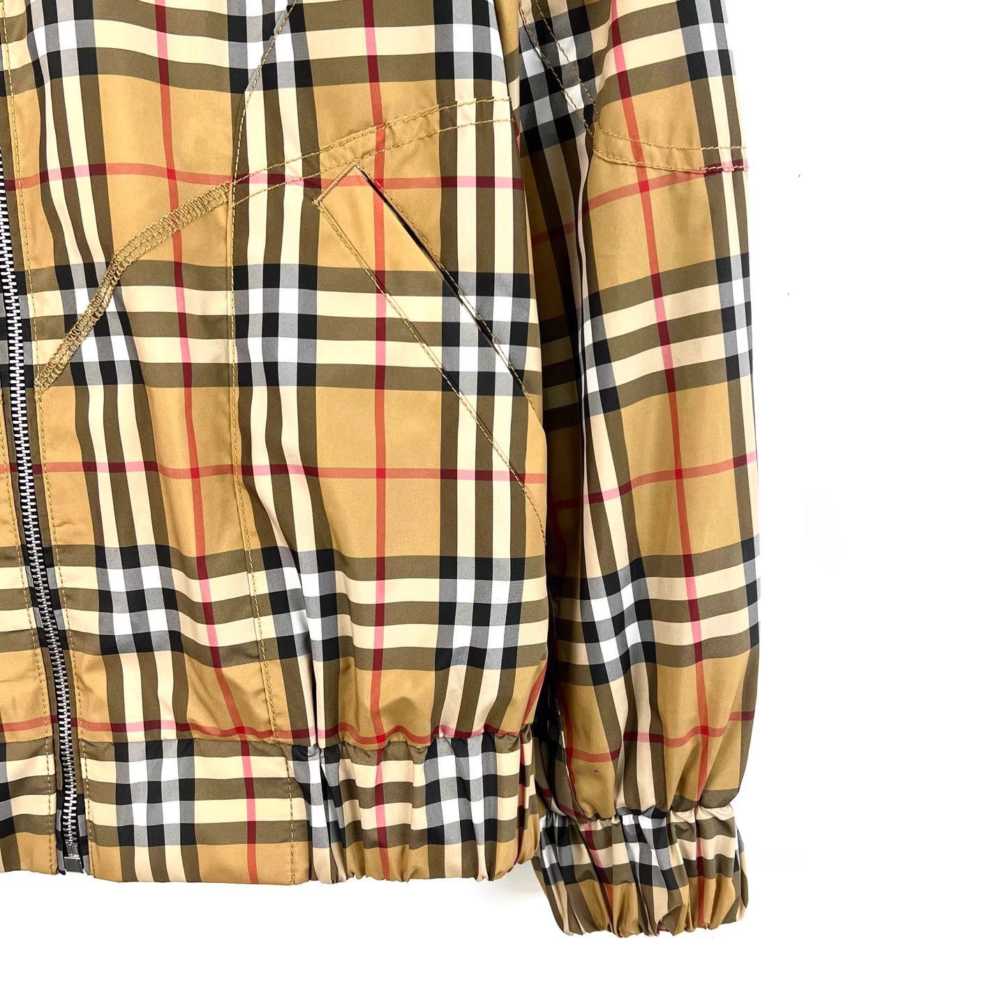 Burberry Burberry Check Stand Collar Zip-Up Long Sleeve Jacket K12 Size XXS / US 00 / IT 34 - 6 Thumbnail