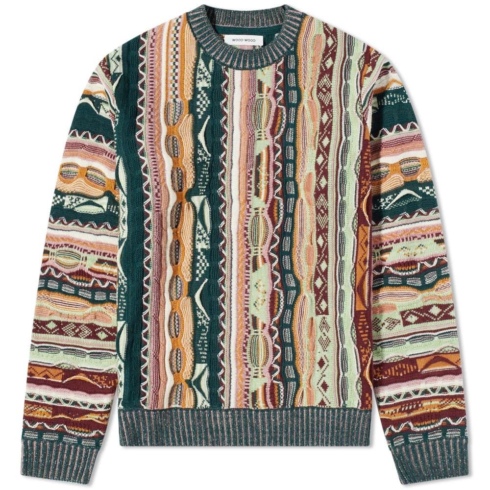 Wood Wood Wood Wood Men's Beckett Coogi Knit Multicolor 100% wool Size US M / EU 48-50 / 2 - 16 Thumbnail
