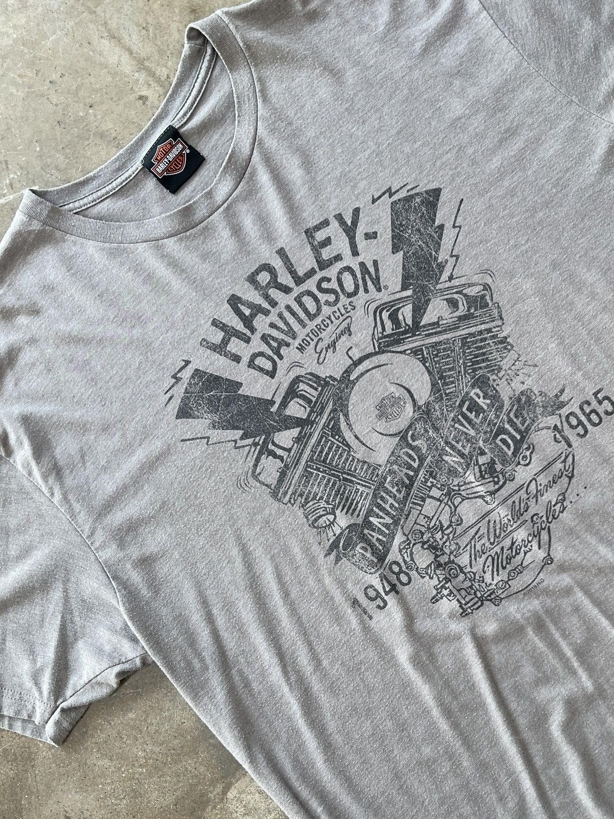 Harley Davidson × Vintage Vintage Harley Davidson Map Florida Motorcycle Tee XXL Size US XXL / EU 58 / 5 - 4 Thumbnail