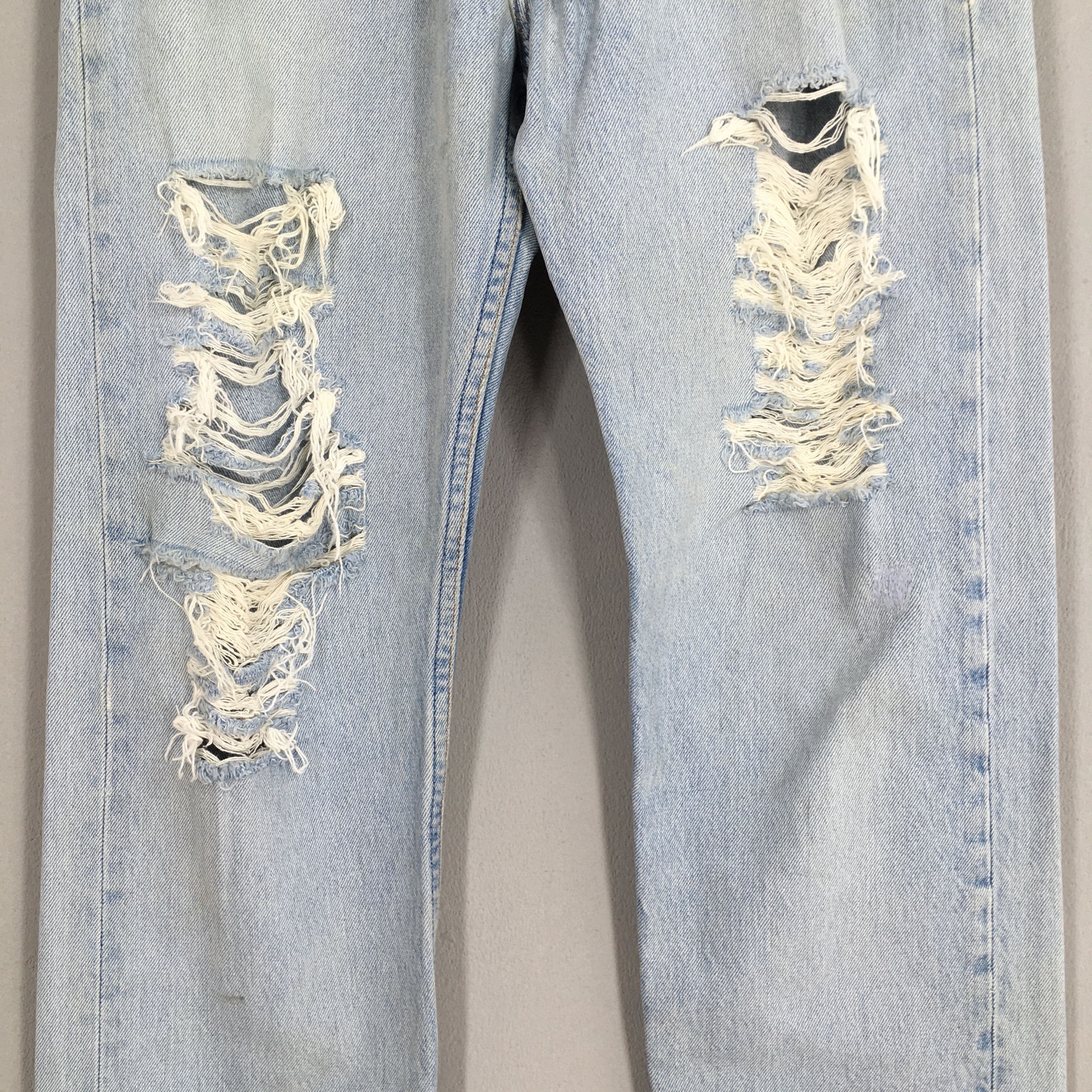 Levi's Size 30x31.5 Vintage 90s Levi's 501 Stonewash Jeans S1875 Size 30" / US 8 / IT 44 - 3 Thumbnail