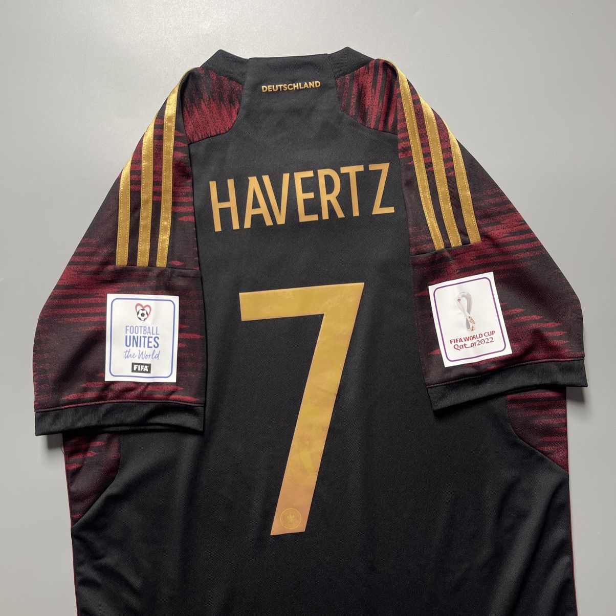 Adidas GERMANY ADIDAS 2022 WORLD CUP SOCCER AWAY JERSEY #7 HAVERTZ Size US M / EU 48-50 / 2 - 8 Thumbnail
