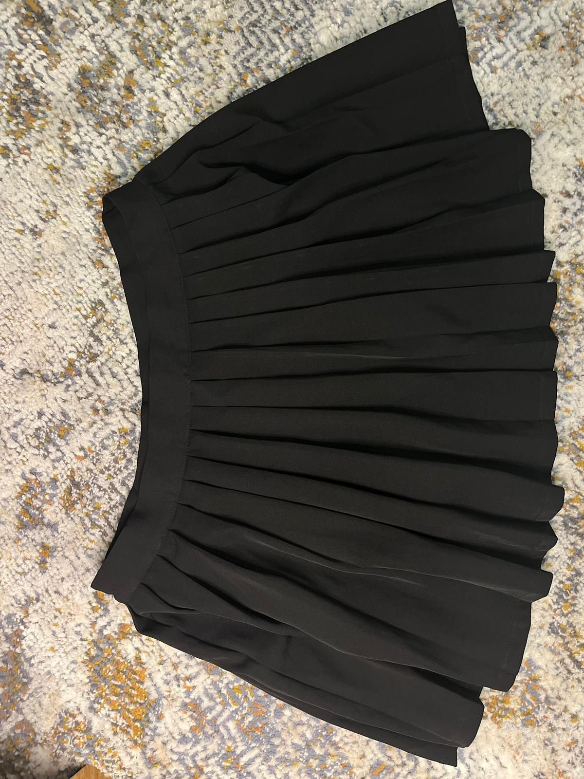 Japanese Brand × Vintage Black pleated mini skirt Size 30" / US 8 / IT 44 - 2 Thumbnail