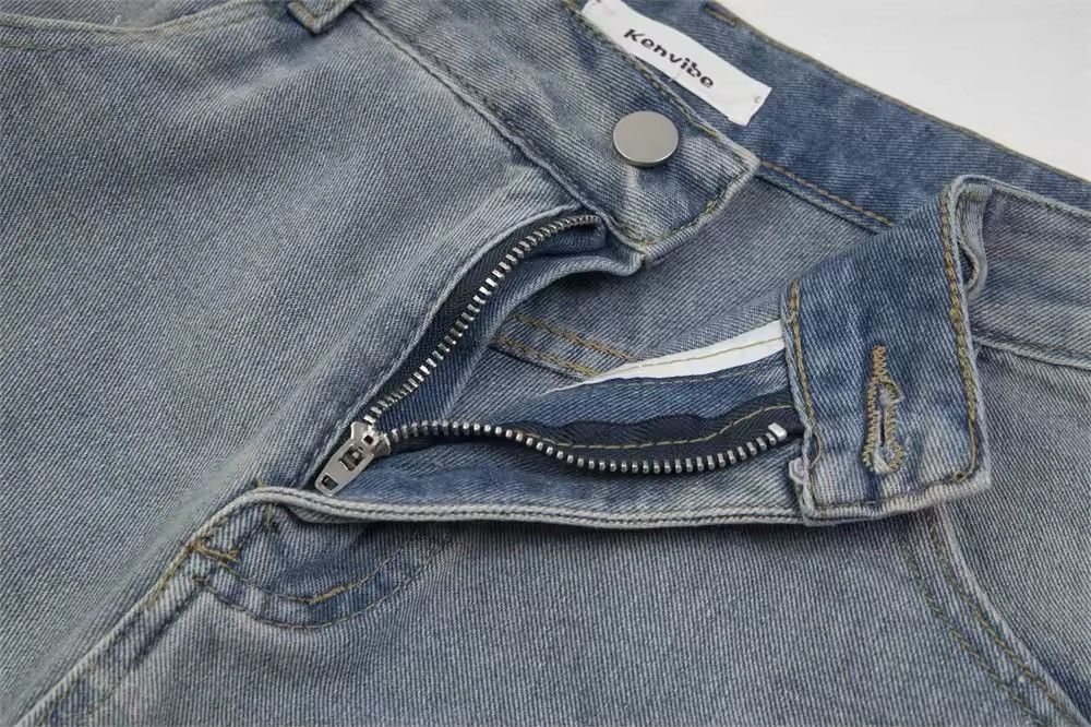 Jean High Street Ripped Short Jeans Size US 33 - 7 Thumbnail