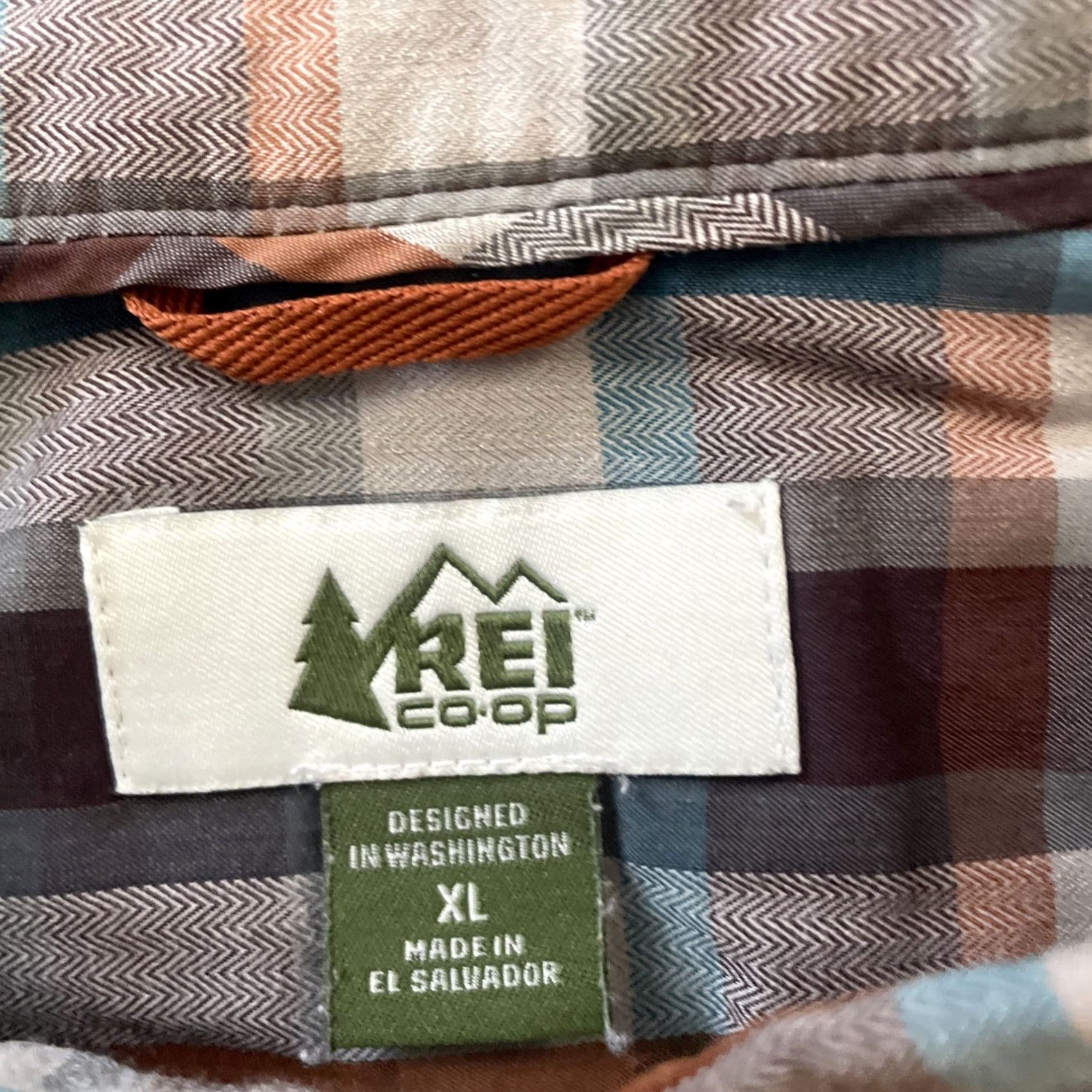 Vintage REI Co-op Shirt Men XL Purple Orange Plaid Short Sleeve Button-Up Outdoors Camp Size US XL / EU 56 / 4 - 5 Thumbnail