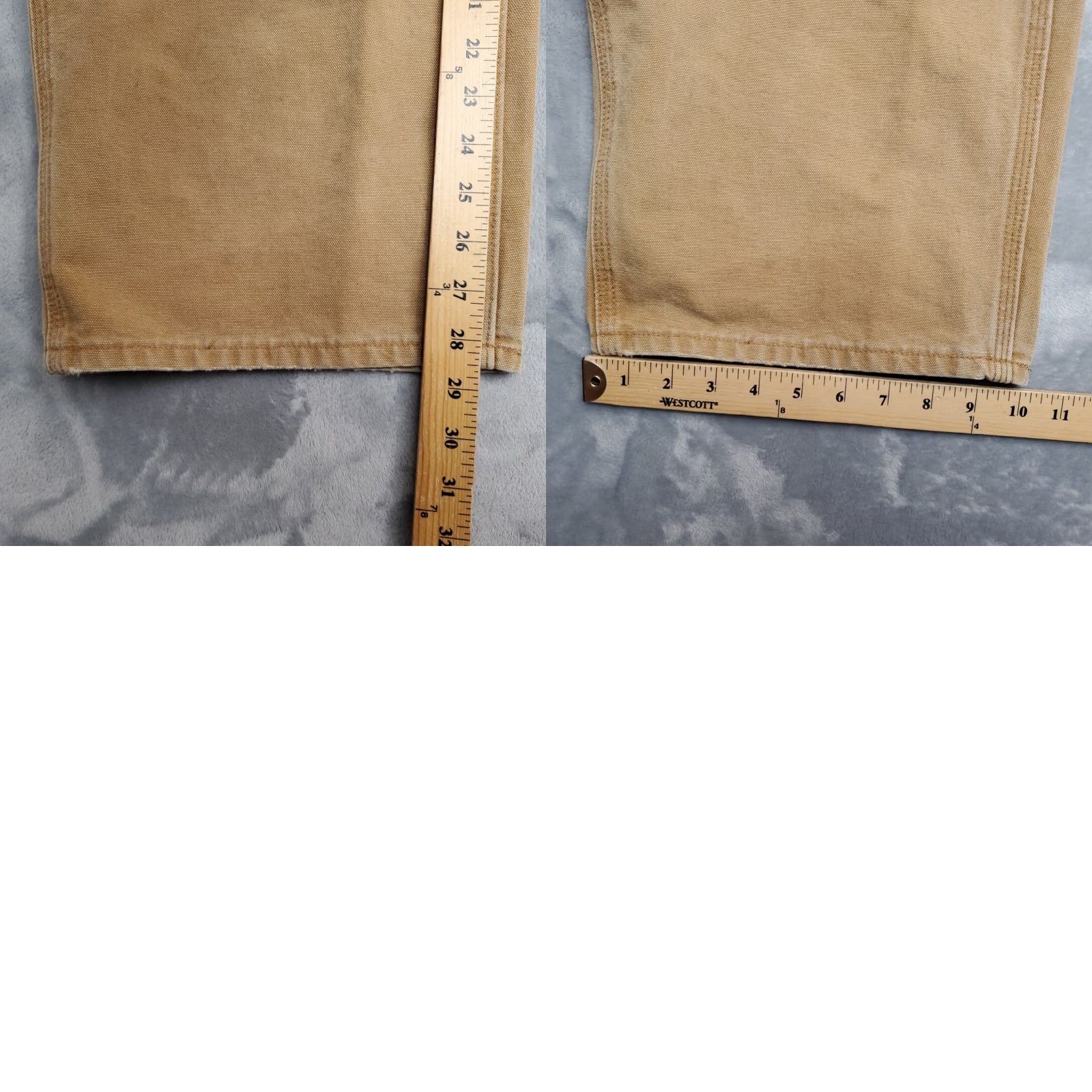 Carhartt VINTAGE Carhartt Pants Men 42x30 Faded Brown Canvas Carpenter Cargo B11 Workwear Size US 42 / EU 58 - 10 Thumbnail