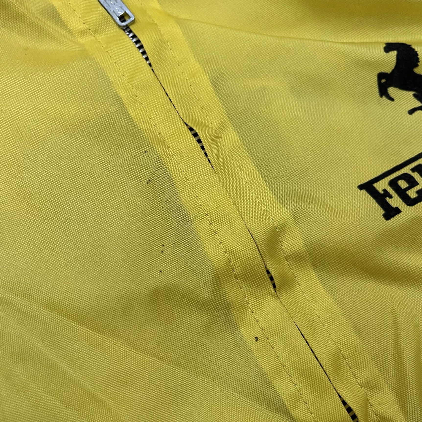 Ferrari VINTAGE Ferrari Owners Club Jacket Windbreaker Mens Medium Yellow Full Zip 70s 80s Cars Racing Zipper Size US M / EU 48-50 / 2 - 6 Thumbnail