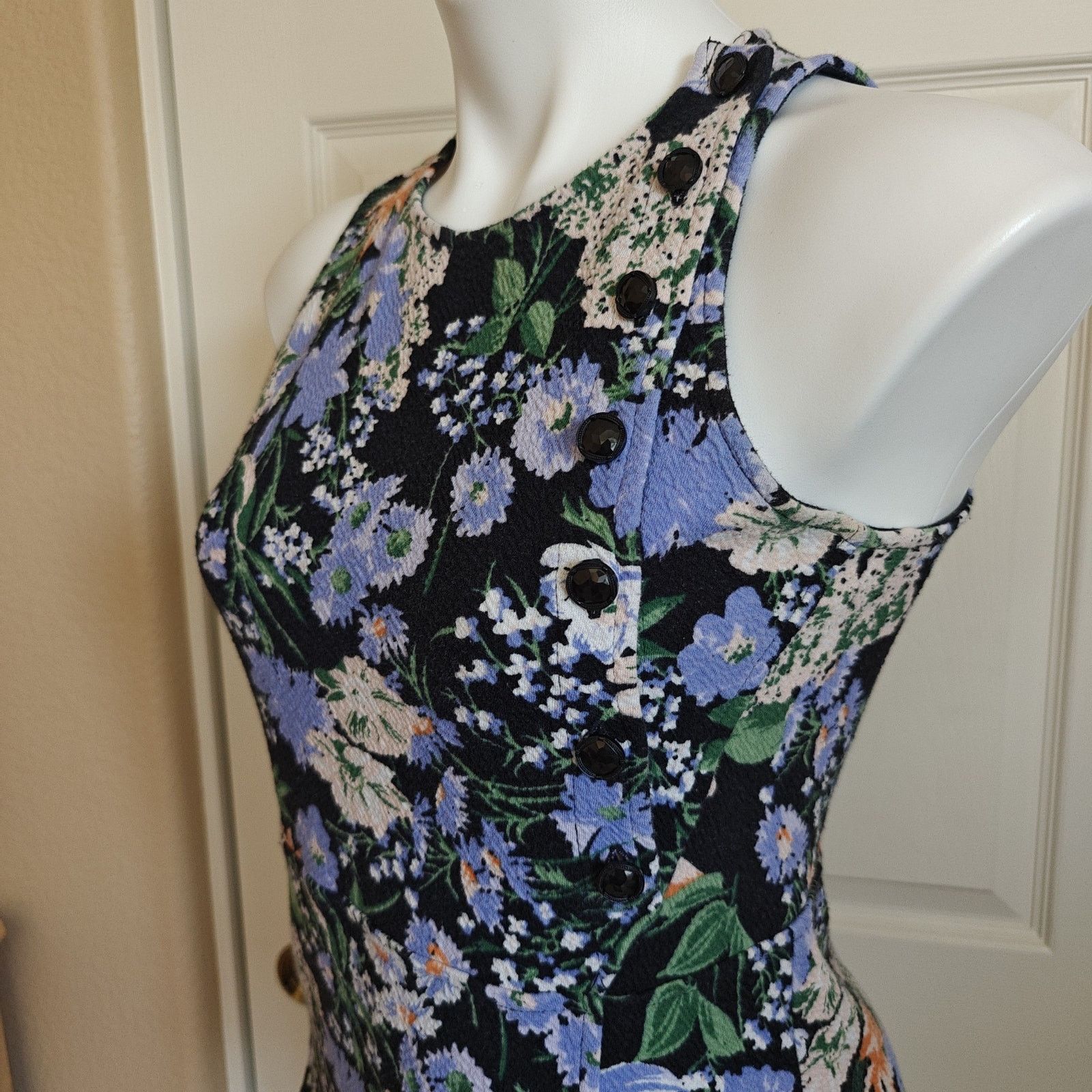 Anthropologie Maeve Brenner Floral Print Peplum Tank Top sz S Size S / US 4 / IT 40 - 3 Thumbnail