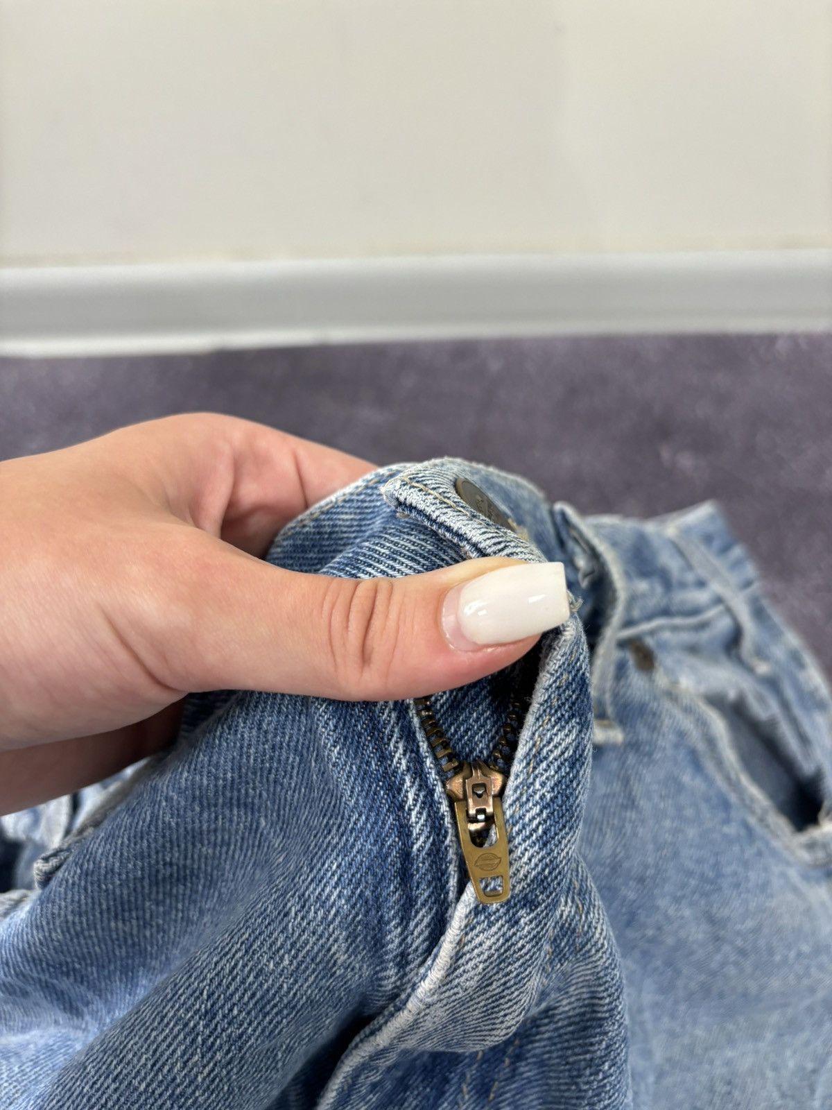 Dickies Vintage Dickies Straight Fit Light Blue Work Denim Jeans Size US 34 / EU 50 - 13 Thumbnail