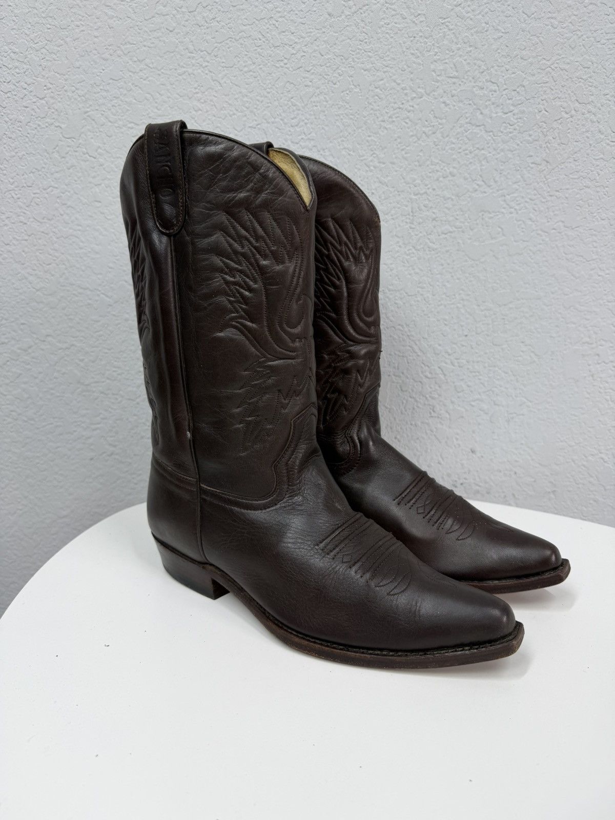 Sancho Boots Vintage Italian AS 98 Rick Owens Style Leather Cowboy Boots Size US 9.5 / EU 42-43 - 6 Thumbnail