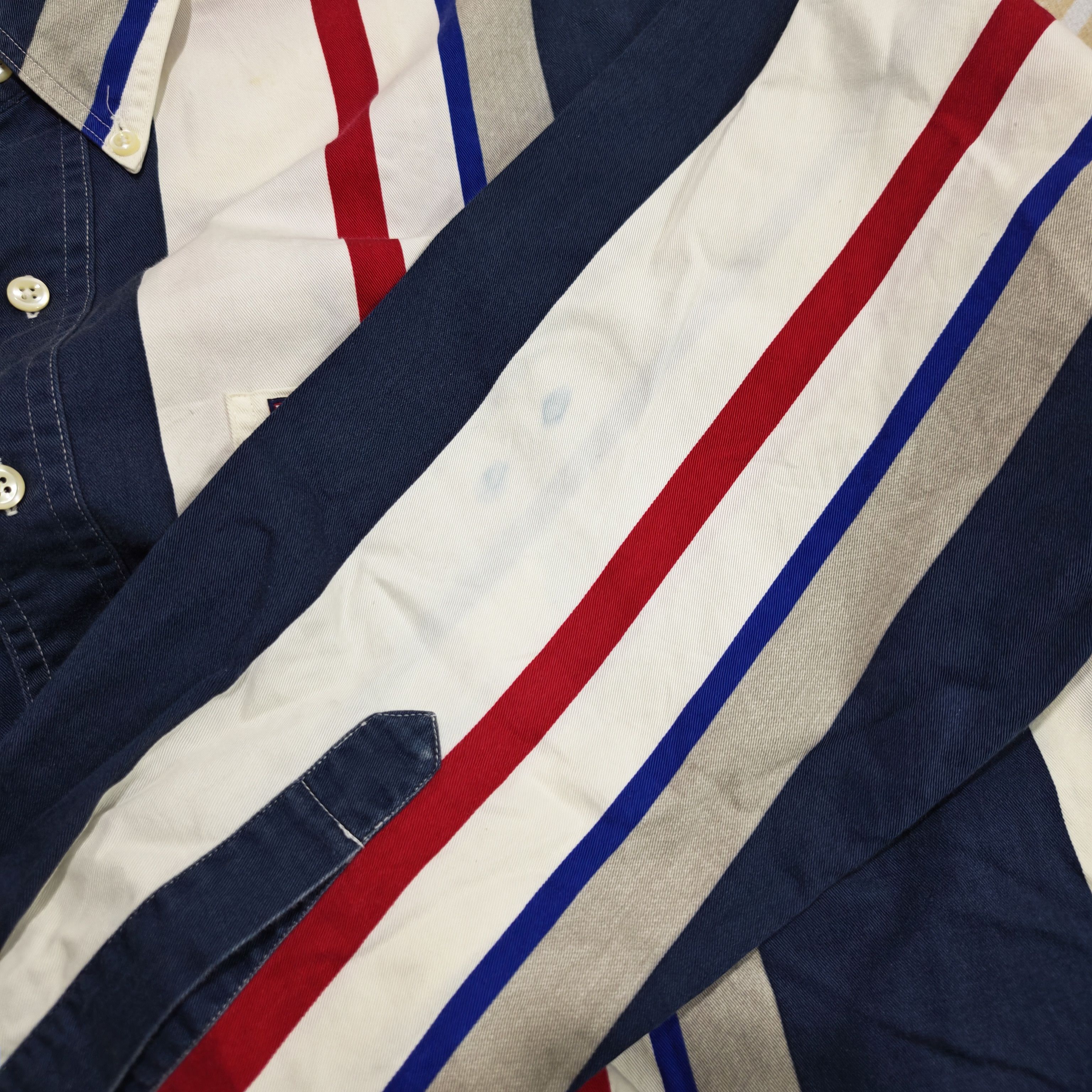 Chaps Ralph Lauren Chaps Ralph Lauren Vintage 90's Striped Buttons Down Shirt Size US L / EU 52-54 / 3 - 9 Thumbnail