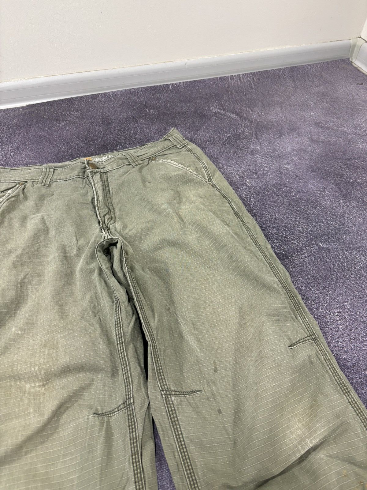 Carhartt Vintage Carhartt Aviation Olive Work Hype Cargo Pants Size US 34 / EU 50 - 12 Thumbnail