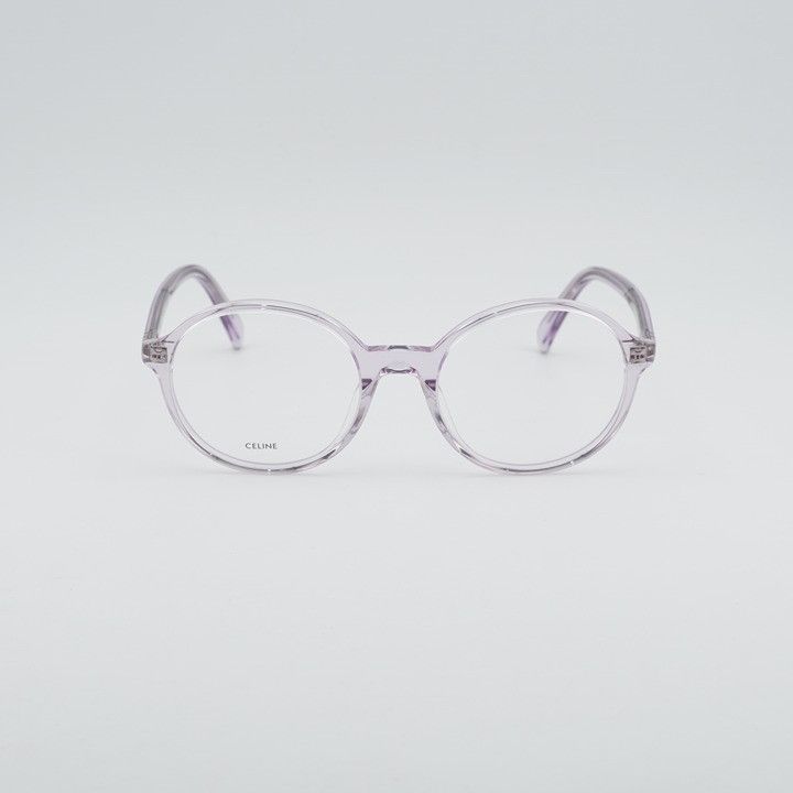 Celine Celine CL50092I 078 Eyeglasses Transparent Lilac 53mm Round Size ONE SIZE - 2 Thumbnail