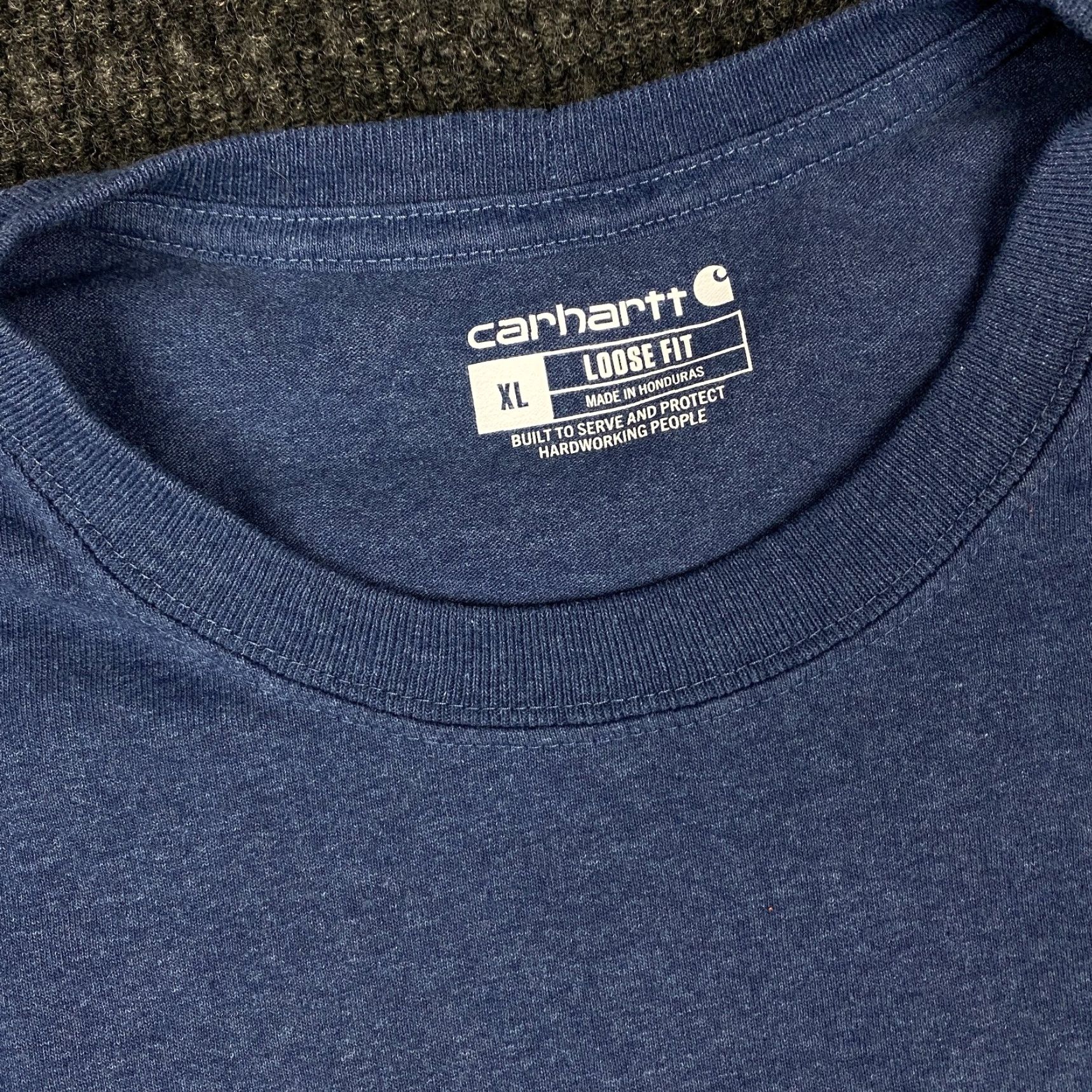 Carhartt VINTAGE Carhartt Men Shirt XL Blue Loose Fit Logo Neon Graphic TK0195 Crew Neck Size US XL / EU 56 / 4 - 2 Thumbnail