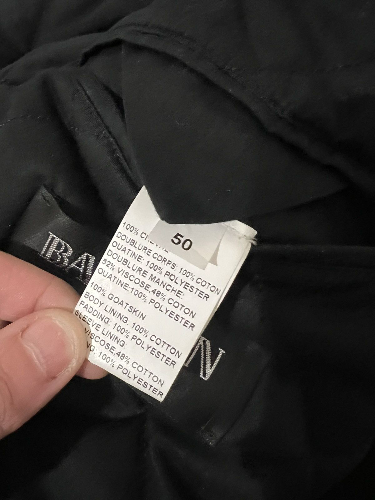 Balmain AW12 Biker Fencing Asymmetric Paneled Leather Jacket (50) Size US M / EU 48-50 / 2 - 12 Thumbnail