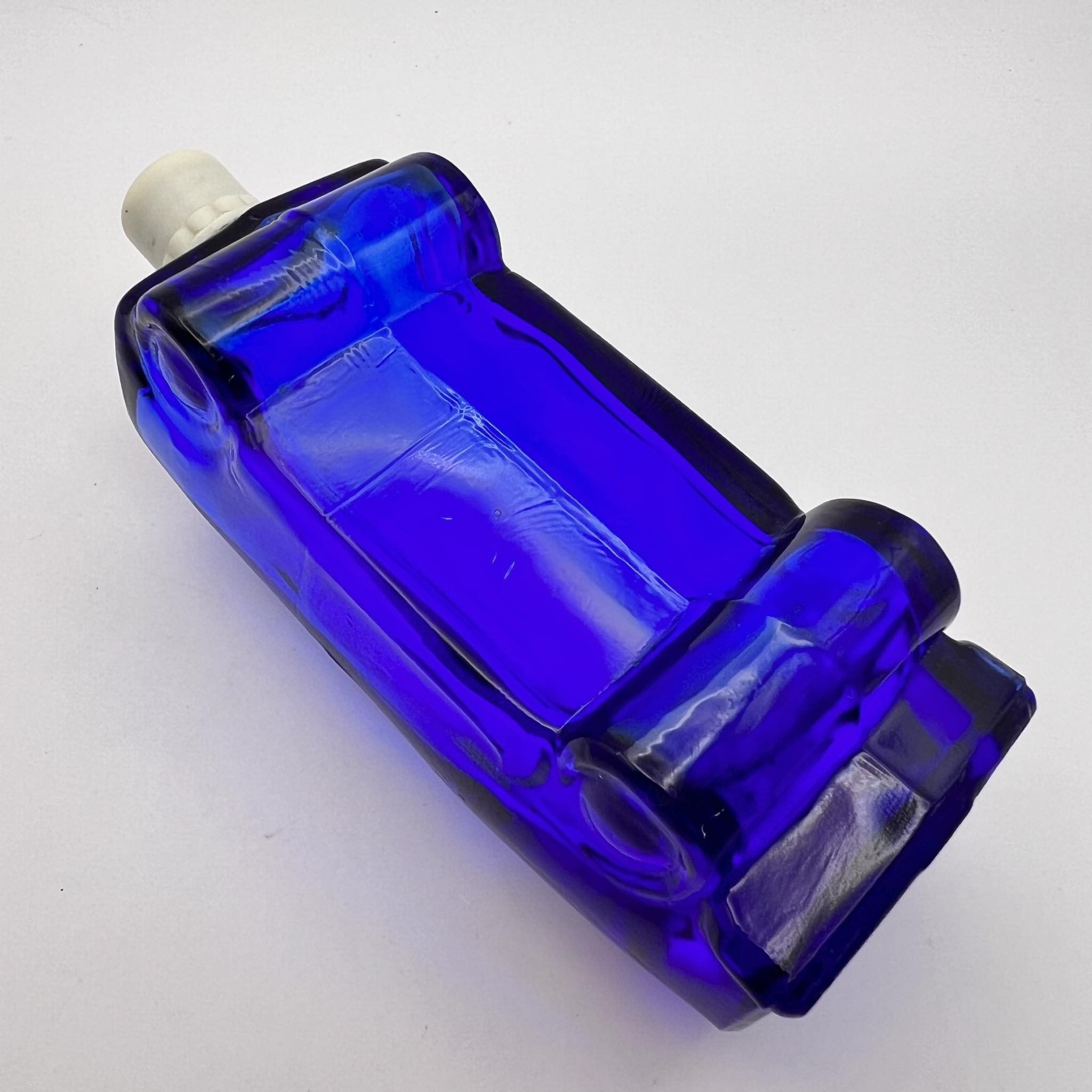 Other 1960 Vintage USSR Bottle Flask forPerfume Cobalt Glass Rally Size ONE SIZE - 4 Thumbnail