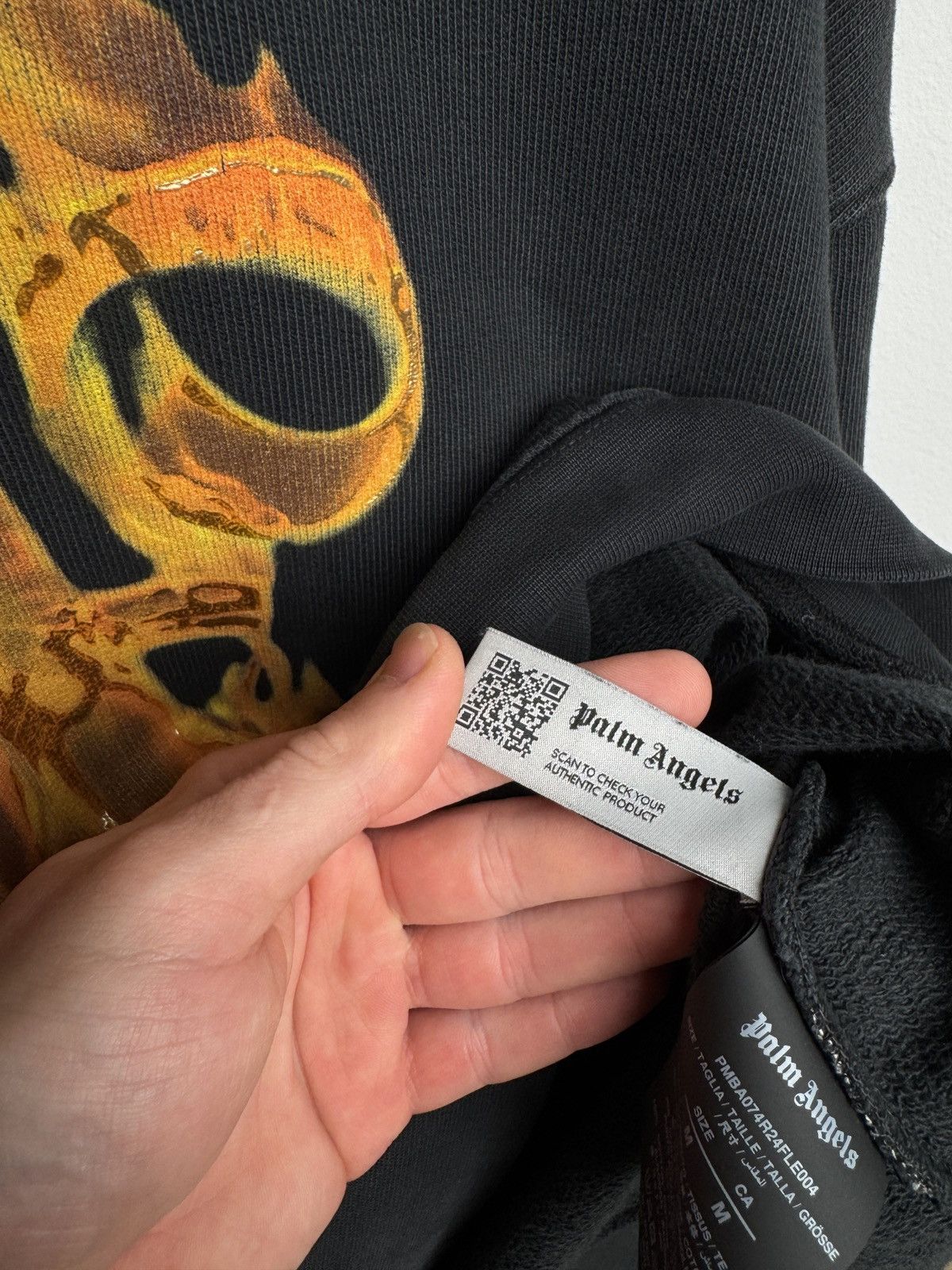 Palm Angels Burning monogram-print sweatshirt Size US M / EU 48-50 / 2 - 7 Thumbnail