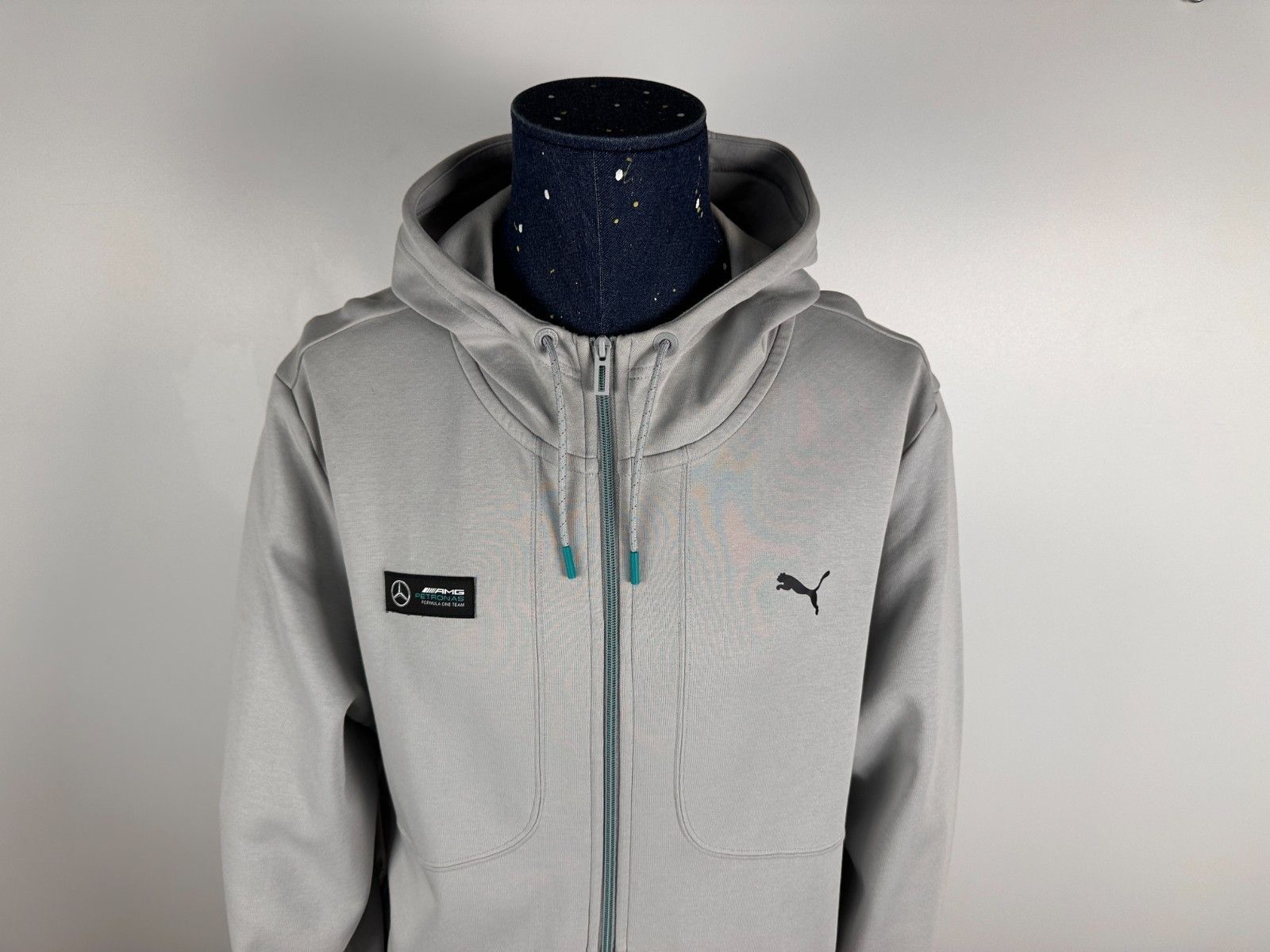 Puma Puma Mercedes Mapf1 Petronas Zip Hoodie Men's Grey Size XXL Size US XXL / EU 58 / 5 - 4 Thumbnail