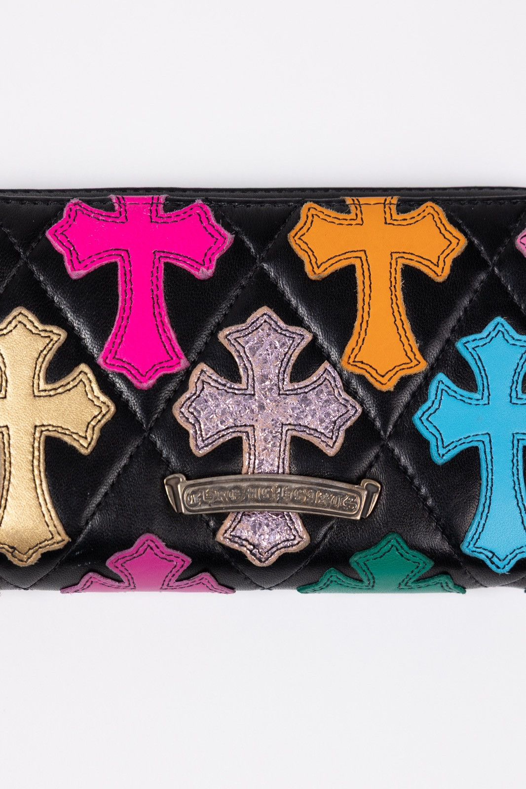 Chrome Hearts Chrome Hearts Multicolor Cross Patch Long Zip Leather Wallet Size ONE SIZE - 3 Thumbnail