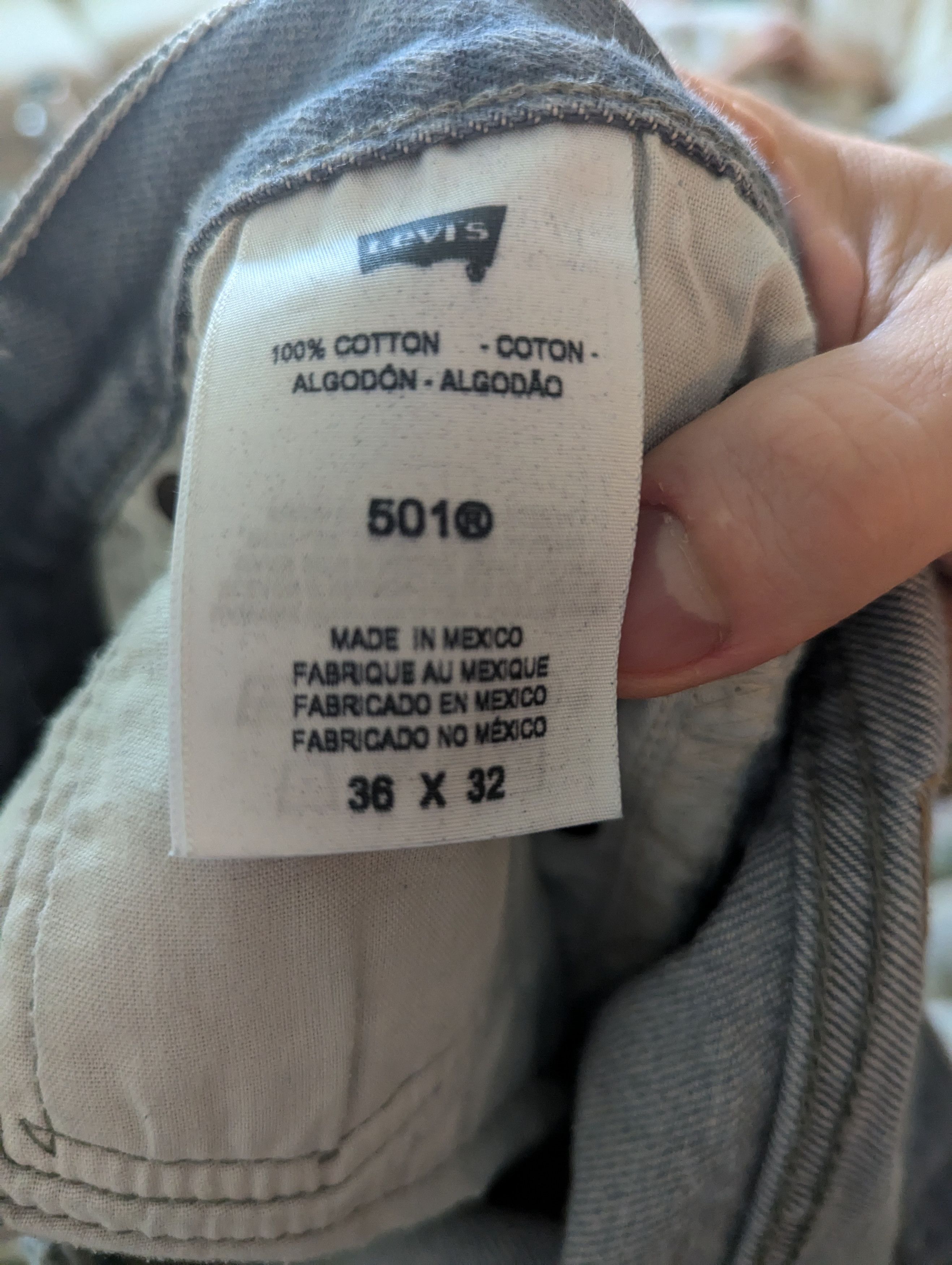 Levi's 501 Light Wash Jeans Size US 36 / EU 52 - 3 Thumbnail