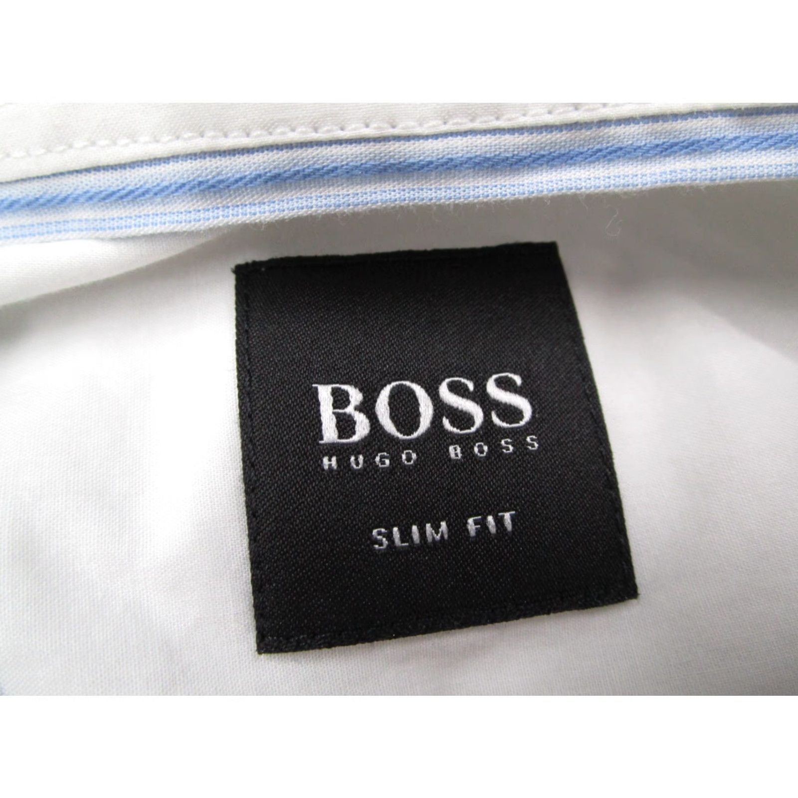 Hugo Boss VINTAGE? No; The item is not vintage. Title: HUGO BOSS Shirt Mens XL Slim Fit White Button-Up Long Sleeve Casual Shirt Size US XL / EU 56 / 4 - 3 Thumbnail