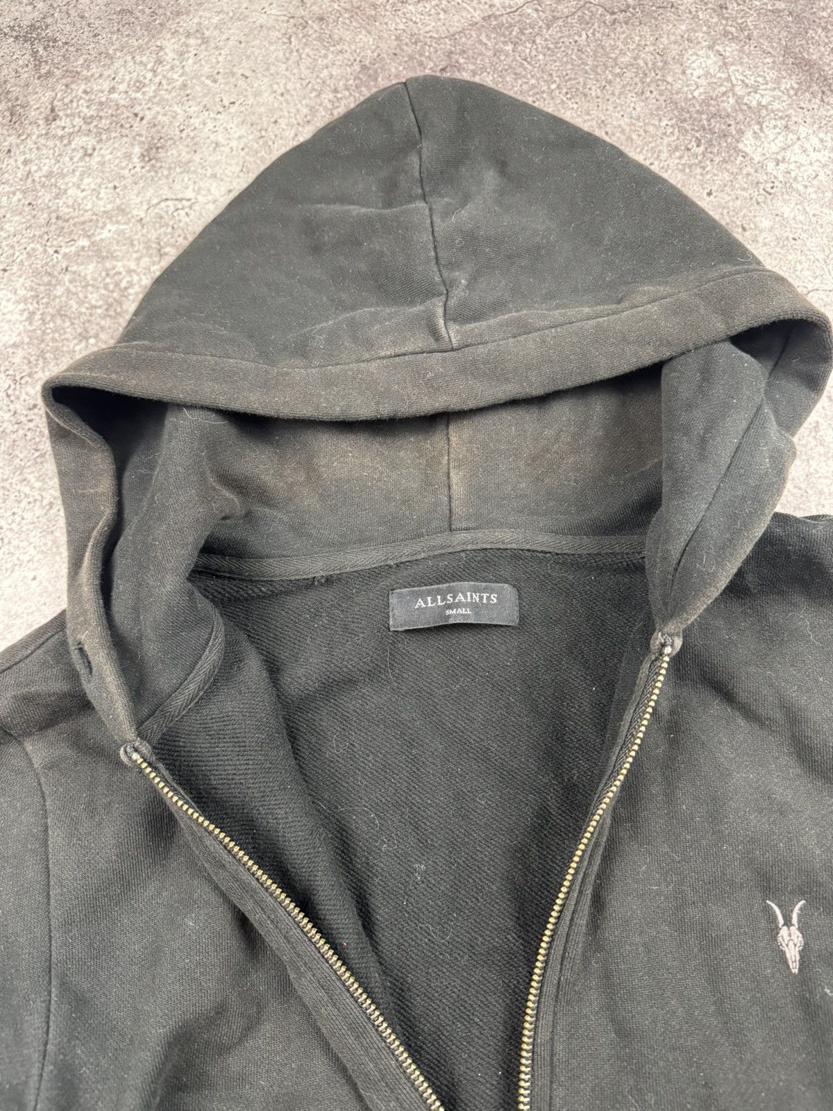 Allsaints VTG Y2K RICK OWENS STYLE AVANT GARDE ALLSAINTS ZIP HOODIE Size US S / EU 44-46 / 1 - 5 Thumbnail