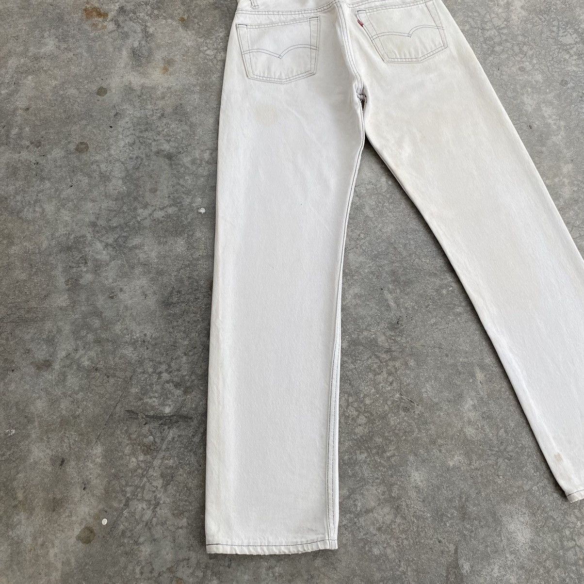 Levi's Size 29x29.5 Vintage 1985 Levis 501 White Jeans Size US 29 - 16 Thumbnail