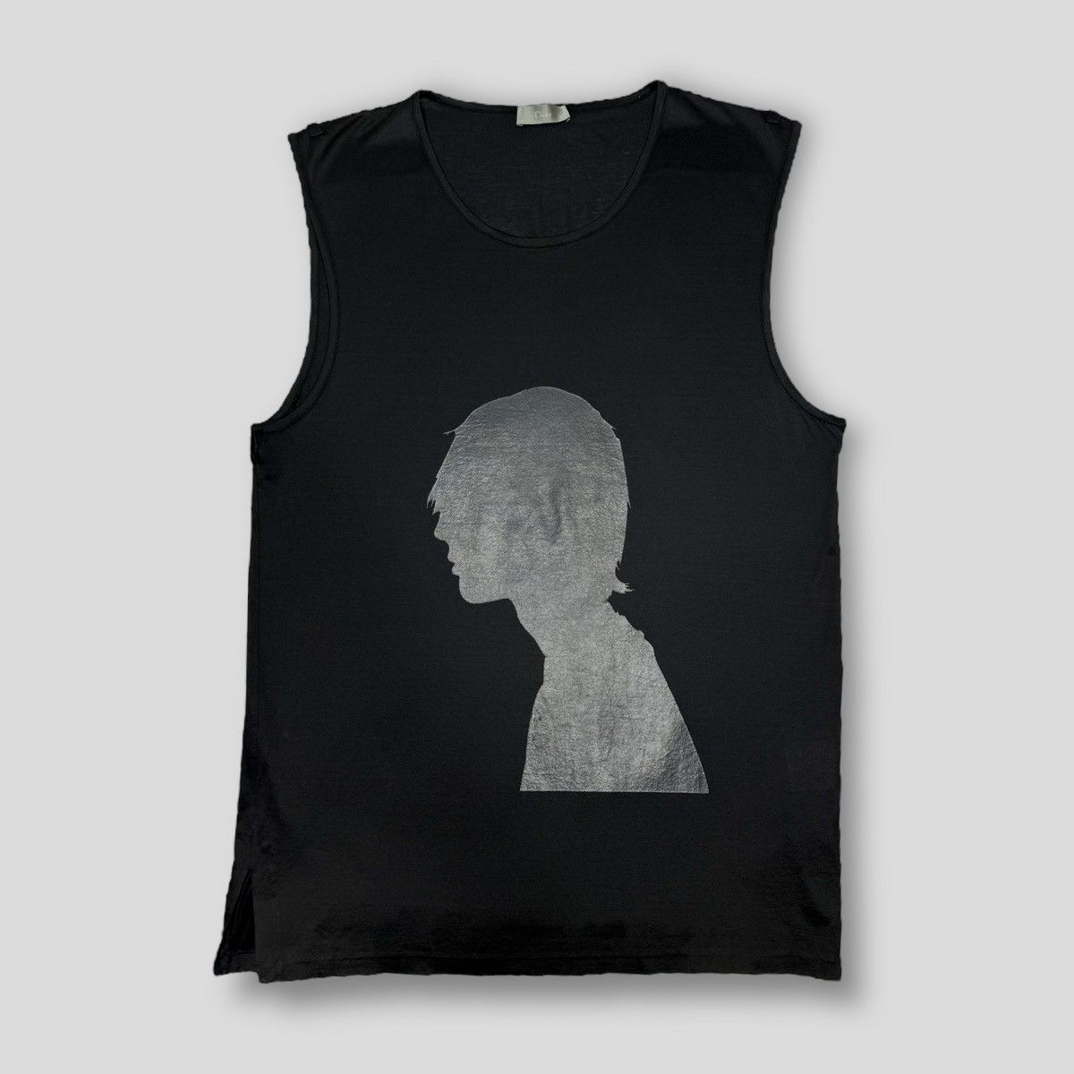 image of Dior x Hedi Slimane Ss03 “Follow Me” Silhouette Tank in Black, Men's (Size Medium)
