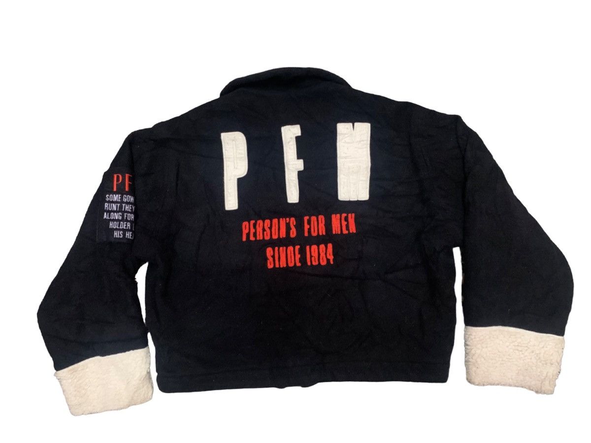PERSON'S 90s PERSONS FOR MEN WOOL SHERPA EMBROIDERED JACKET Size US M / EU 48-50 / 2 - 2 Thumbnail