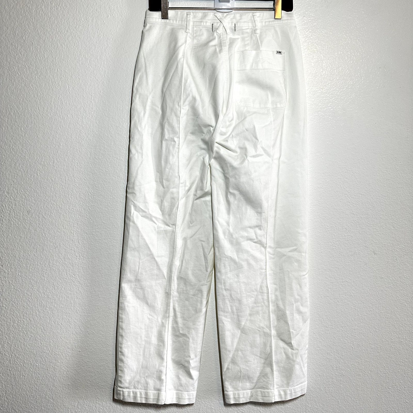 Alex Mill Alex Mill Trouser High Rise Straight Twill Pockets White 4 Size 27" / US 4 / IT 40 - 7 Thumbnail