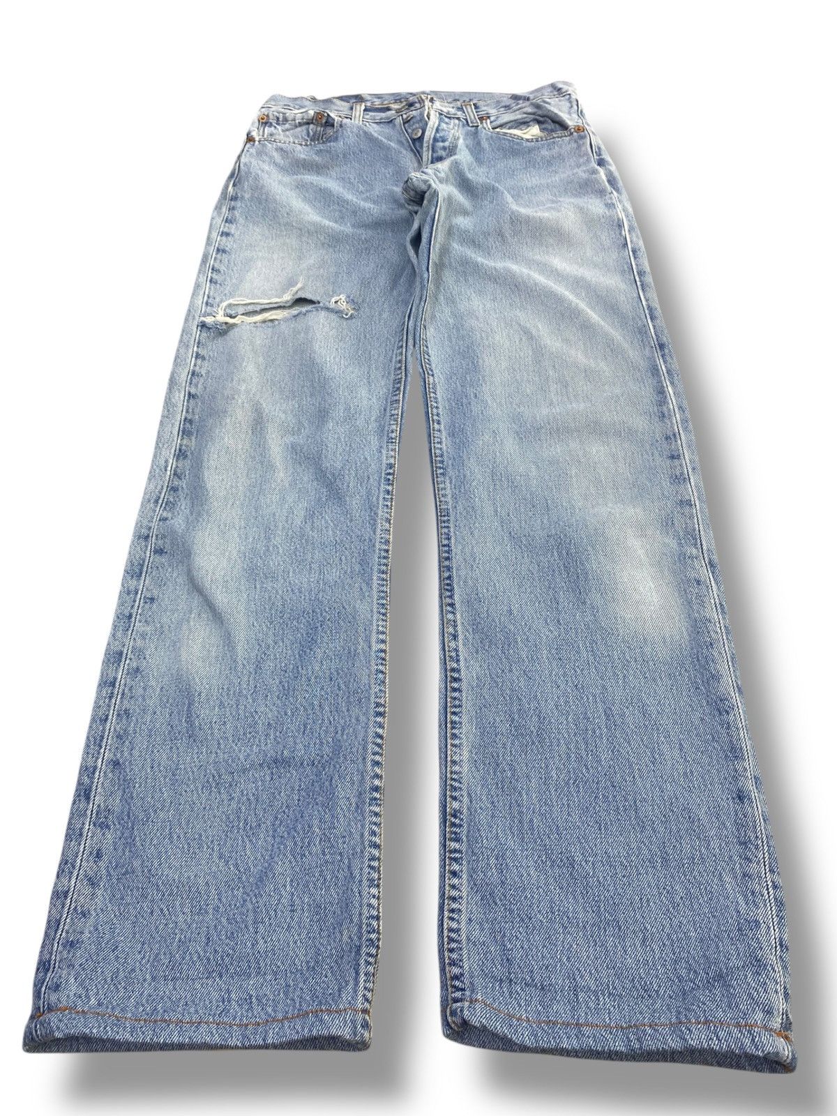 Levi's Vintage Levi’s 501 Acid Light Wash Style Straight Cut Jeans Size US 30 / EU 46 - 1 Thumbnail