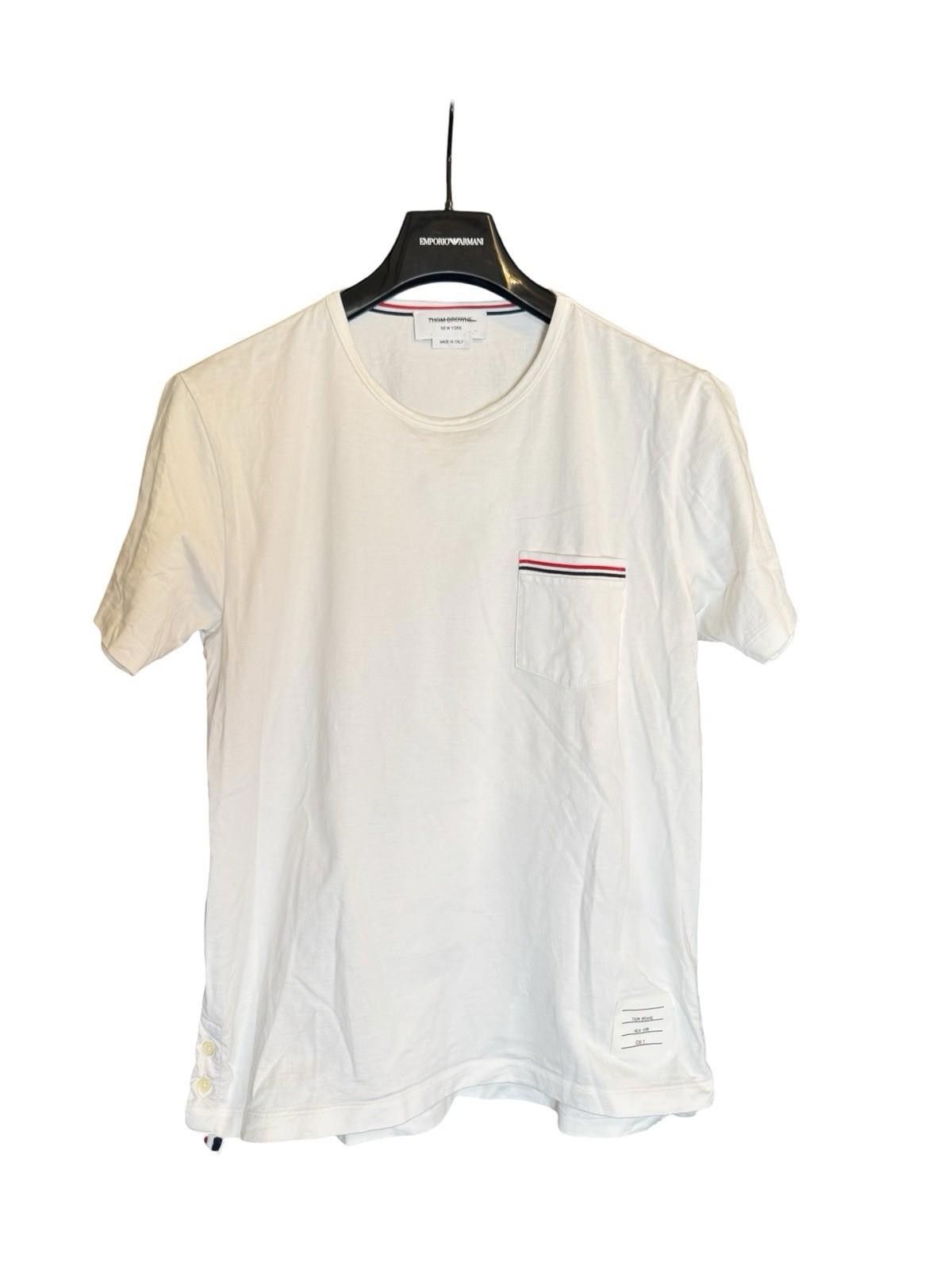 Thom Browne Classic Pocket T-Shirt White Size 2 (M) Worn 1x