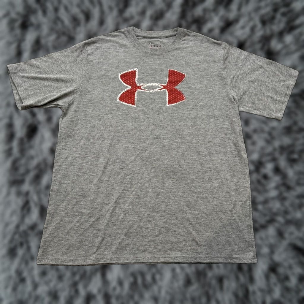Under Armour Under Armour Shirt Mens Large Gray Loose Fit Practice Tested Tee Size US L / EU 52-54 / 3 - 1 Thumbnail
