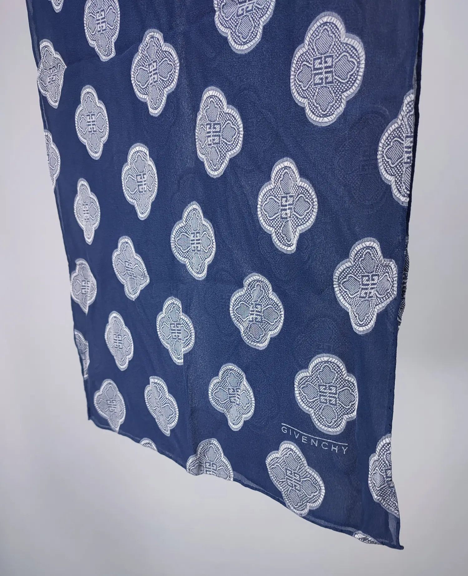 Givenchy Givenchy Logo 4G Monogram Vintage Silk Scarf Size ONE SIZE - 3 Thumbnail