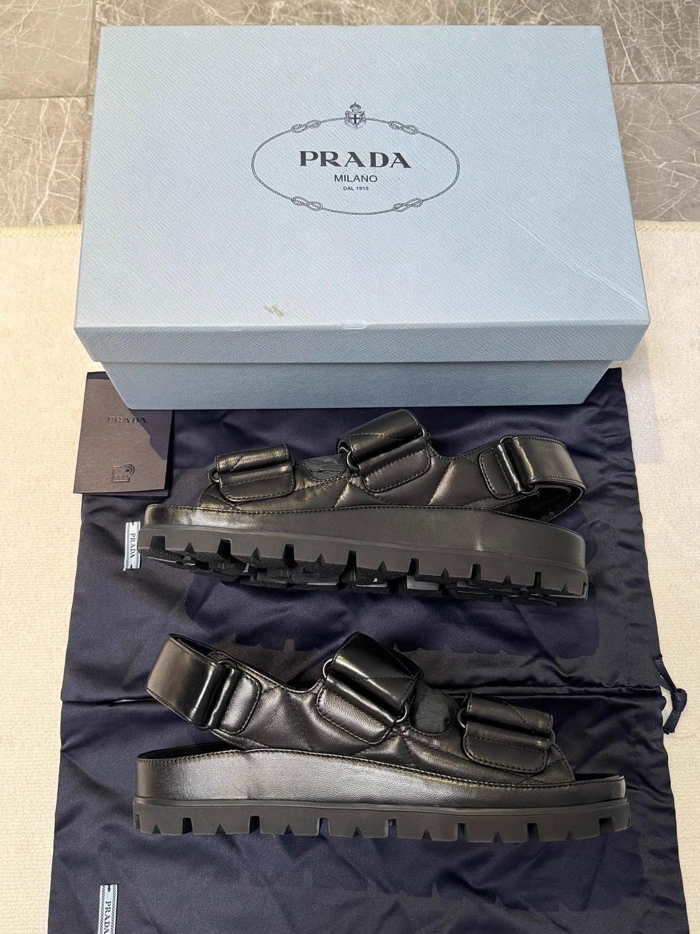Prada Prada Women's Fussbett Sandals Slides K6 Size US 6 / IT 36 - 6 Thumbnail