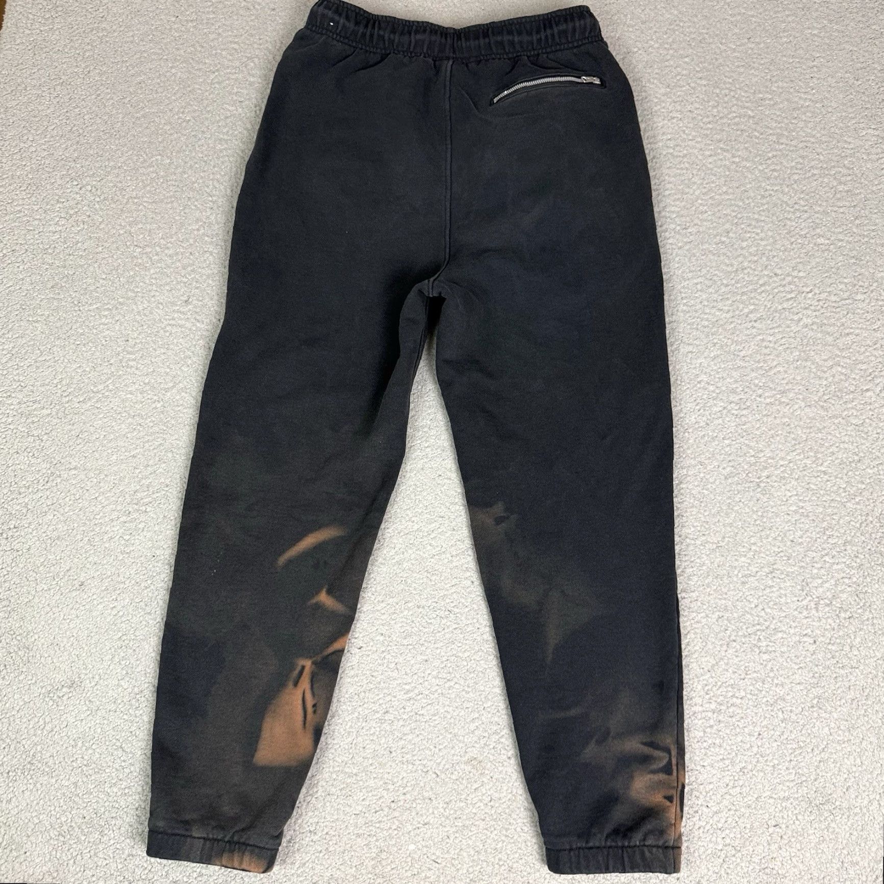 Jordan Brand VINTAGE Nike Jordan Flight Pants Men M Black Jogger Distressed Sun Faded Jumpman Pockets Elastic Waist 26-28 Inseam Size US 28 / EU 44 - 6 Thumbnail