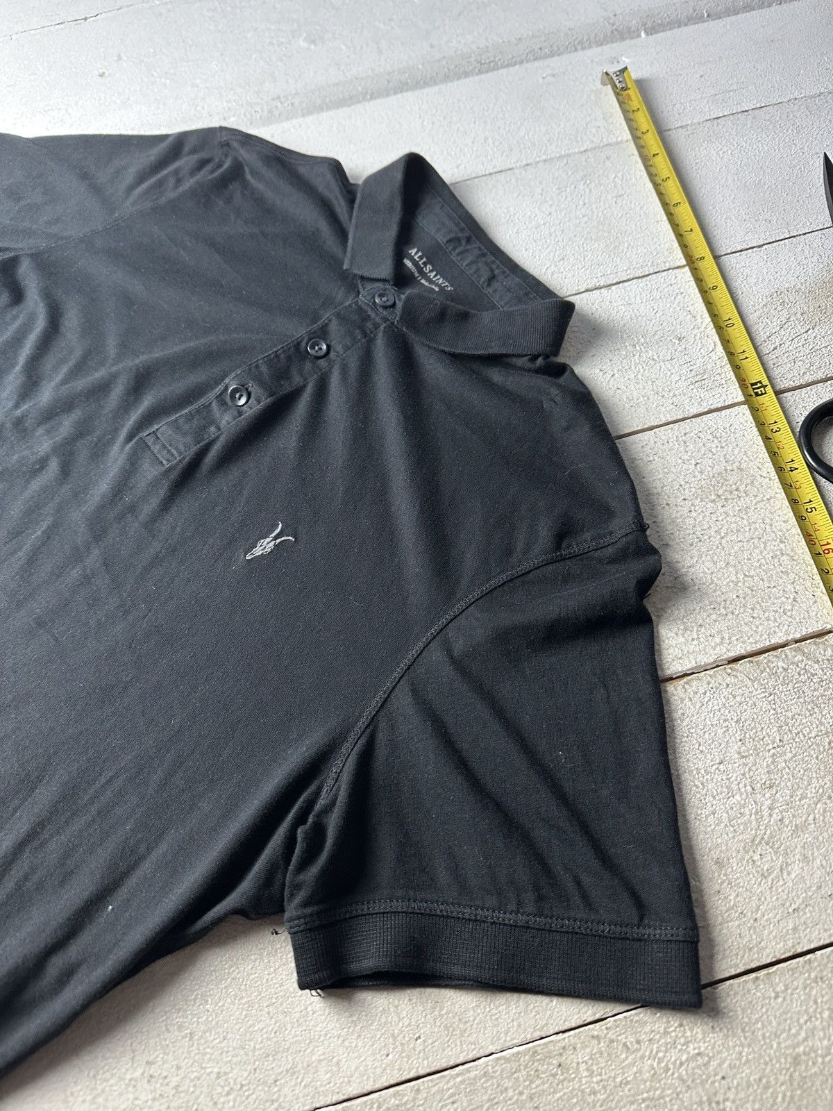 Allsaints 🚨ALLSAINTS BLACK POLO TANK SHIRT LUXURY OPIUM Y2K Size US M / EU 48-50 / 2 - 2 Thumbnail