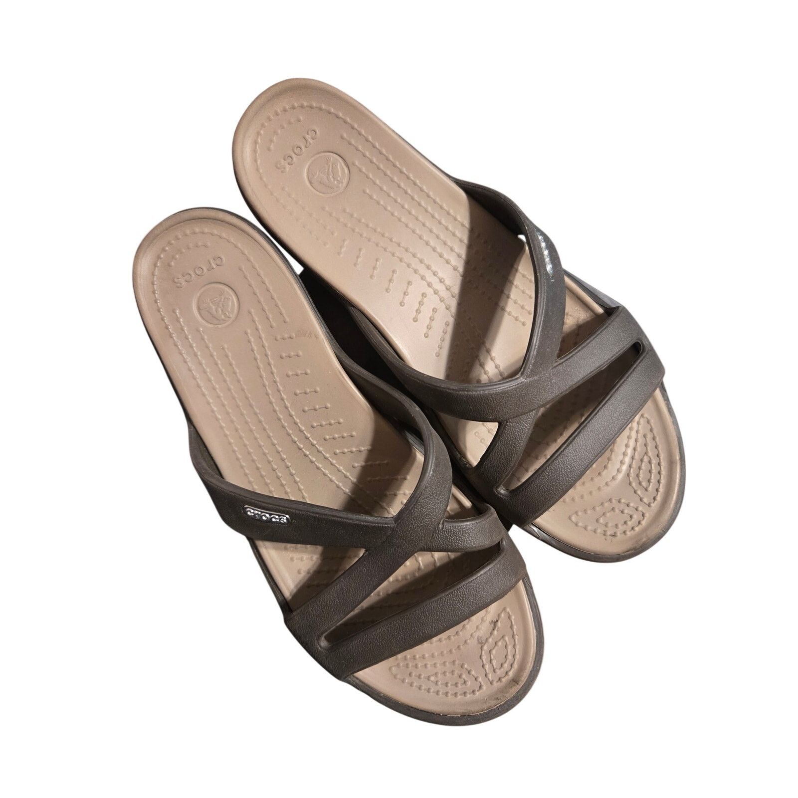 Crocs Crocs Meleen Sandal Women's Size 8 Espresso Comfort Slides Size US 8 / IT 38 - 6 Thumbnail