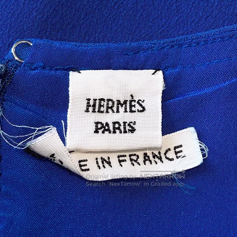 Hermes Hermes Blue silk dress Size XS / US 0-2 / IT 36-38 - 7 Thumbnail