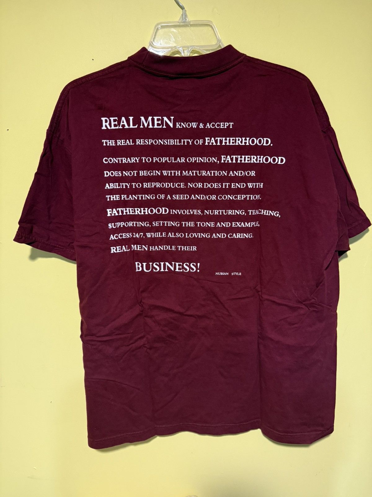 Other Vintage Malcolm X Fatherhood Double-Sided Shirt Large 90s Size US L / EU 52-54 / 3 - 4 Thumbnail