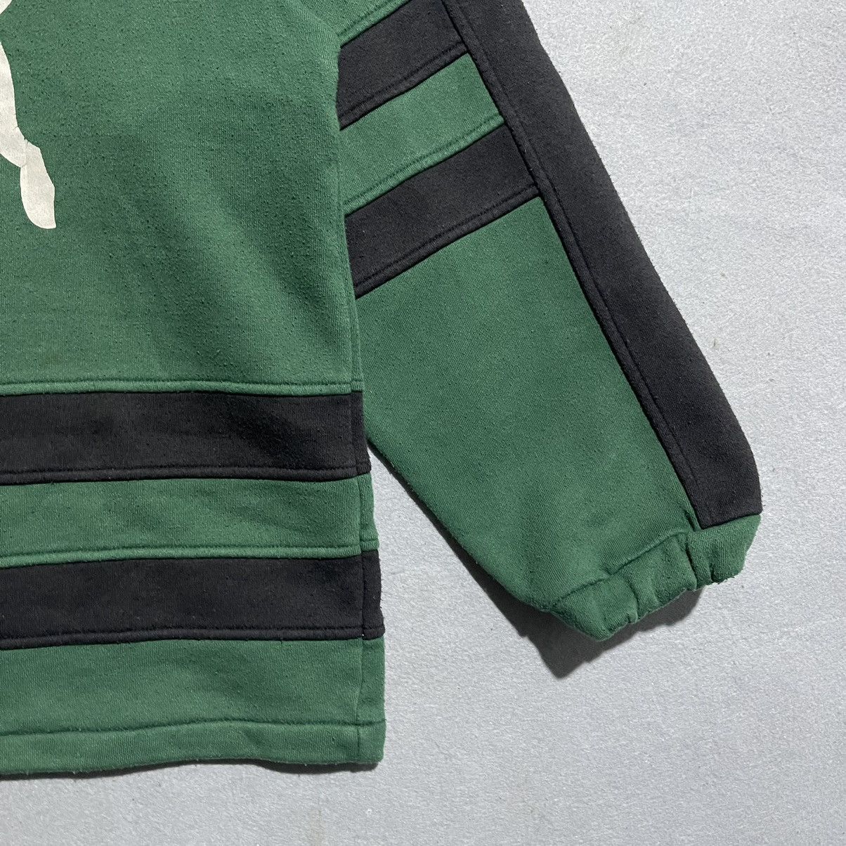 Puma Vintage Puma Hoodie – Green & Black Panel Design Size US M / EU 48-50 / 2 - 4 Thumbnail