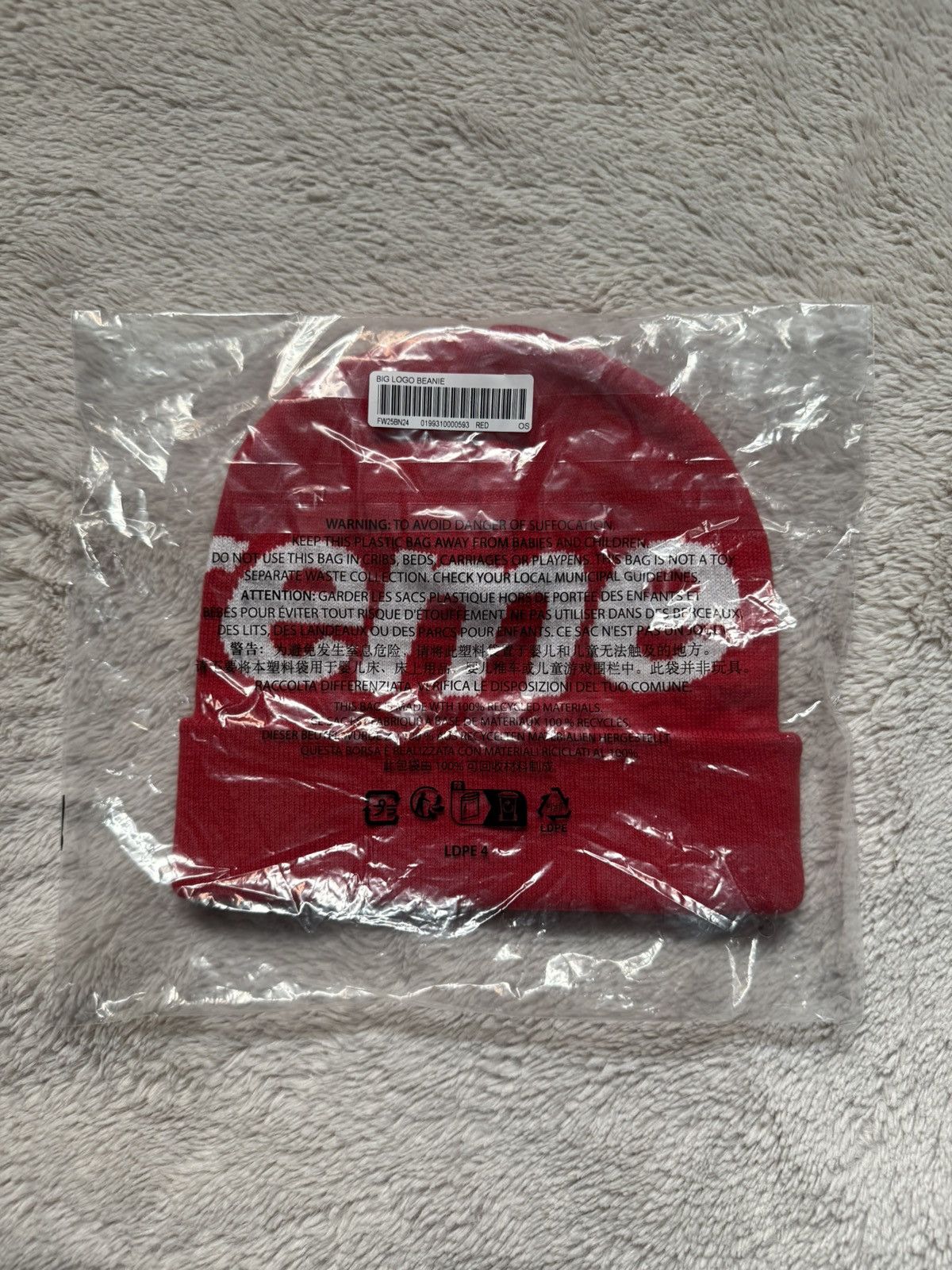 Supreme Supreme Big Logo Beanie Size ONE SIZE - 2 Thumbnail