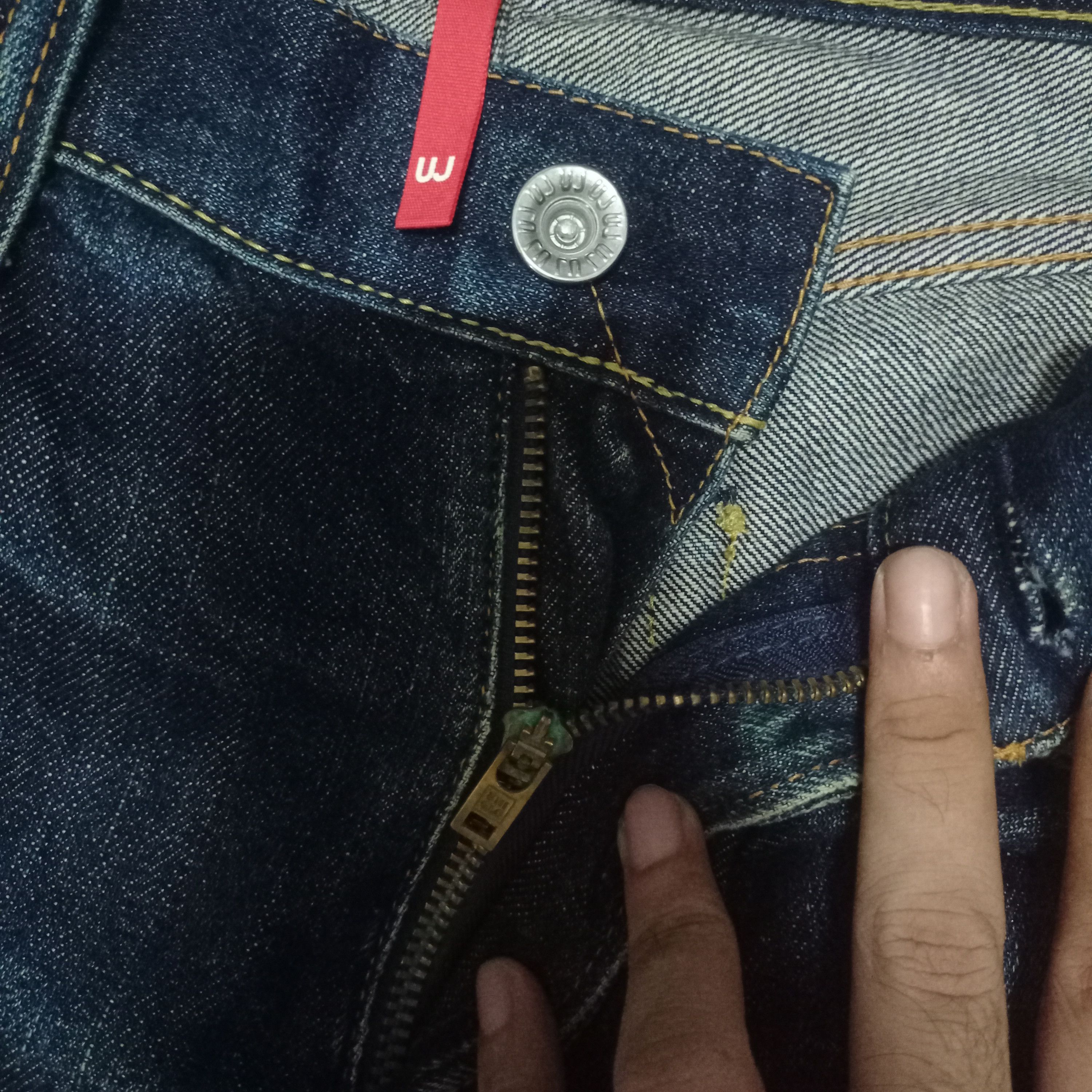Uniqlo Vintage Japanese Uniqlo Selvedge Distressed Baggy Jeans Size US 34 / EU 50 - 3 Thumbnail
