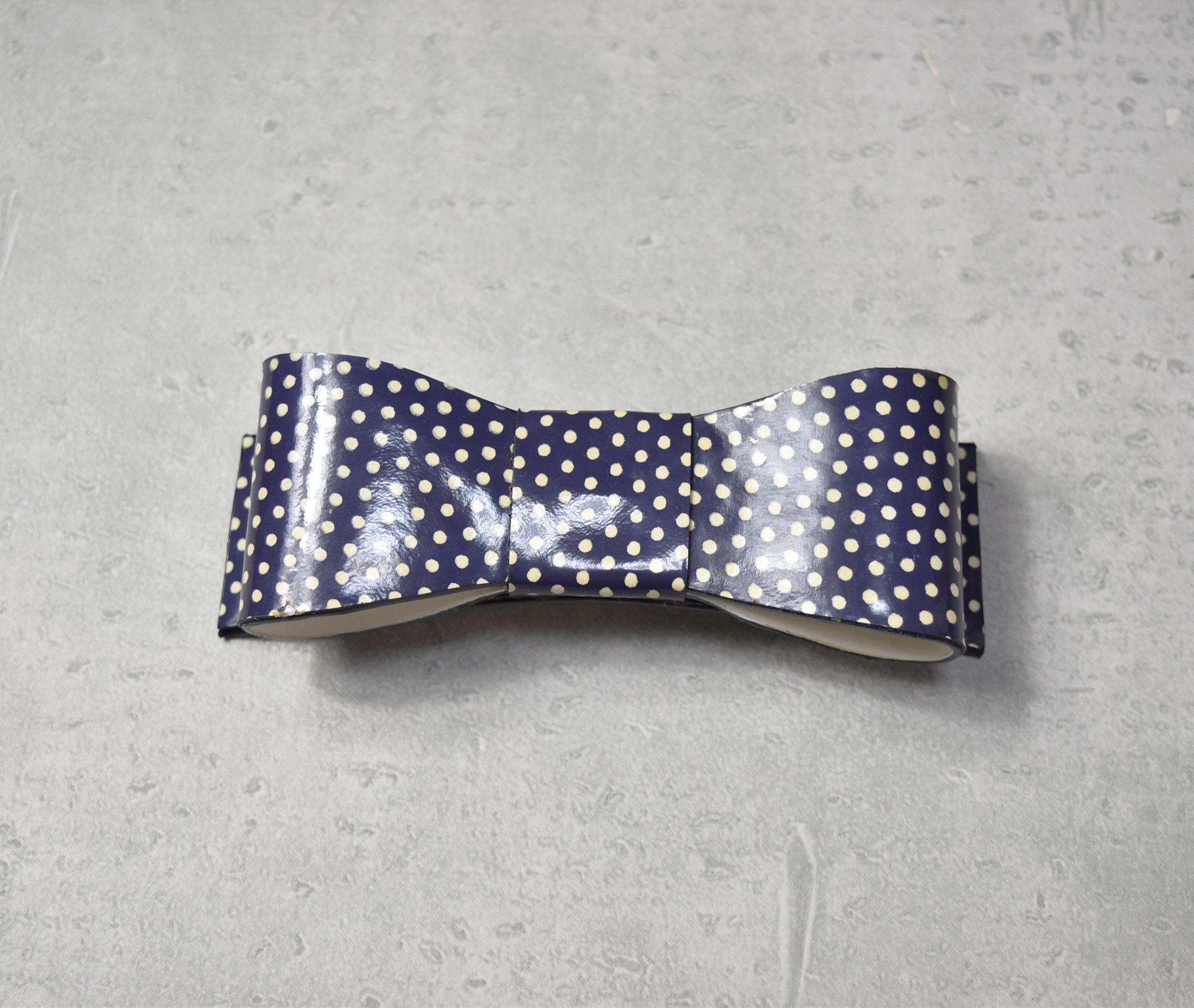 image of Luxury Alice In Tinyroom Ribbon Hairpin 5-5-70 80.5 in Navy, Women's