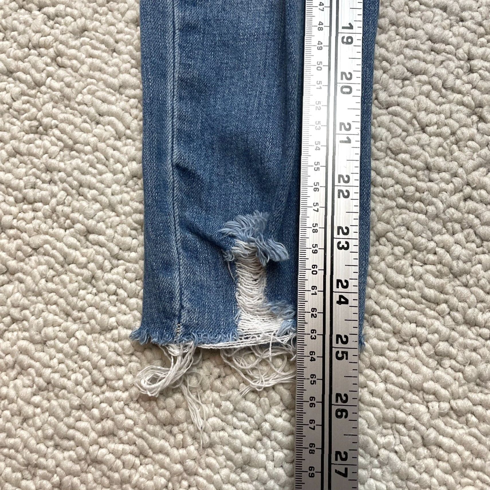 Denime Hammer Jeans Jeans Junior 3 Distressed Ripped Denim Medium Wash 25x25 Skinny Teens Size 42" / US 20 - 5 Thumbnail