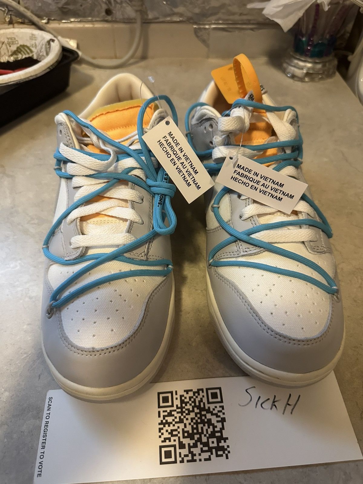Nike × Off-White Off-white Nike Dunk Low Lot 02 Size US 9 / EU 42 - 9 Thumbnail
